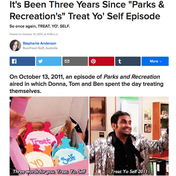 It's Been Three Years Since "Parks & Recreation's" Treat Yo' Self Episode
