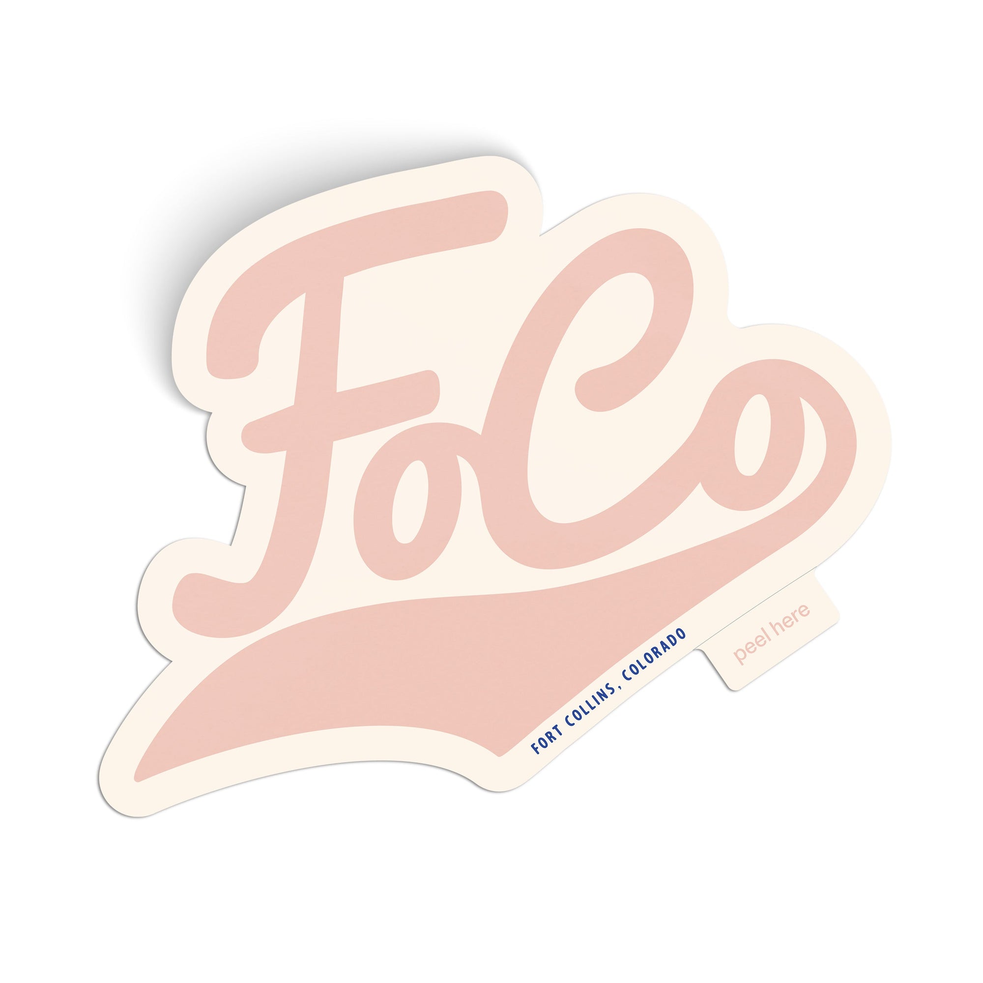 FoCo Vinyl Large Sticker - pink
