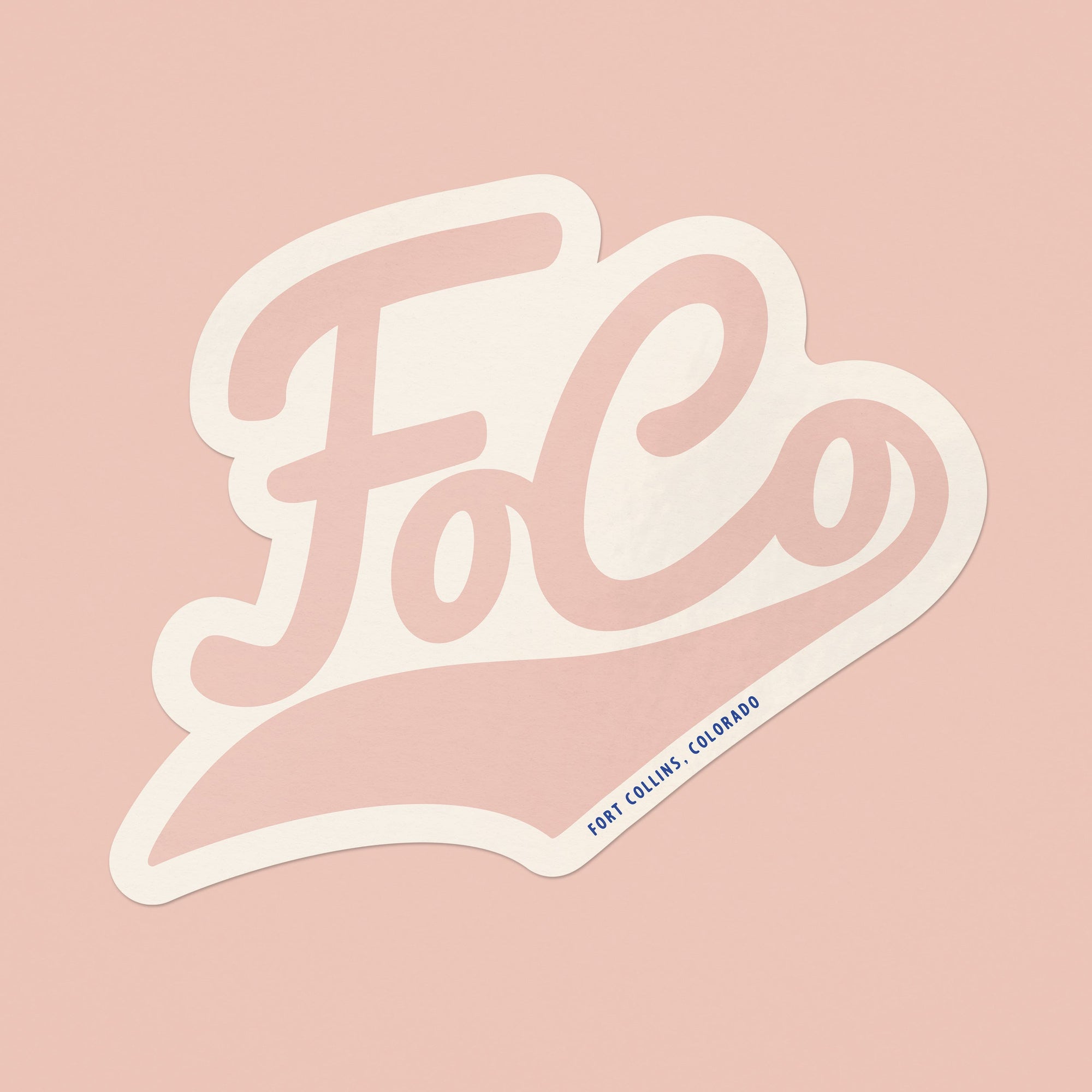 FoCo Vinyl Large Sticker - pink