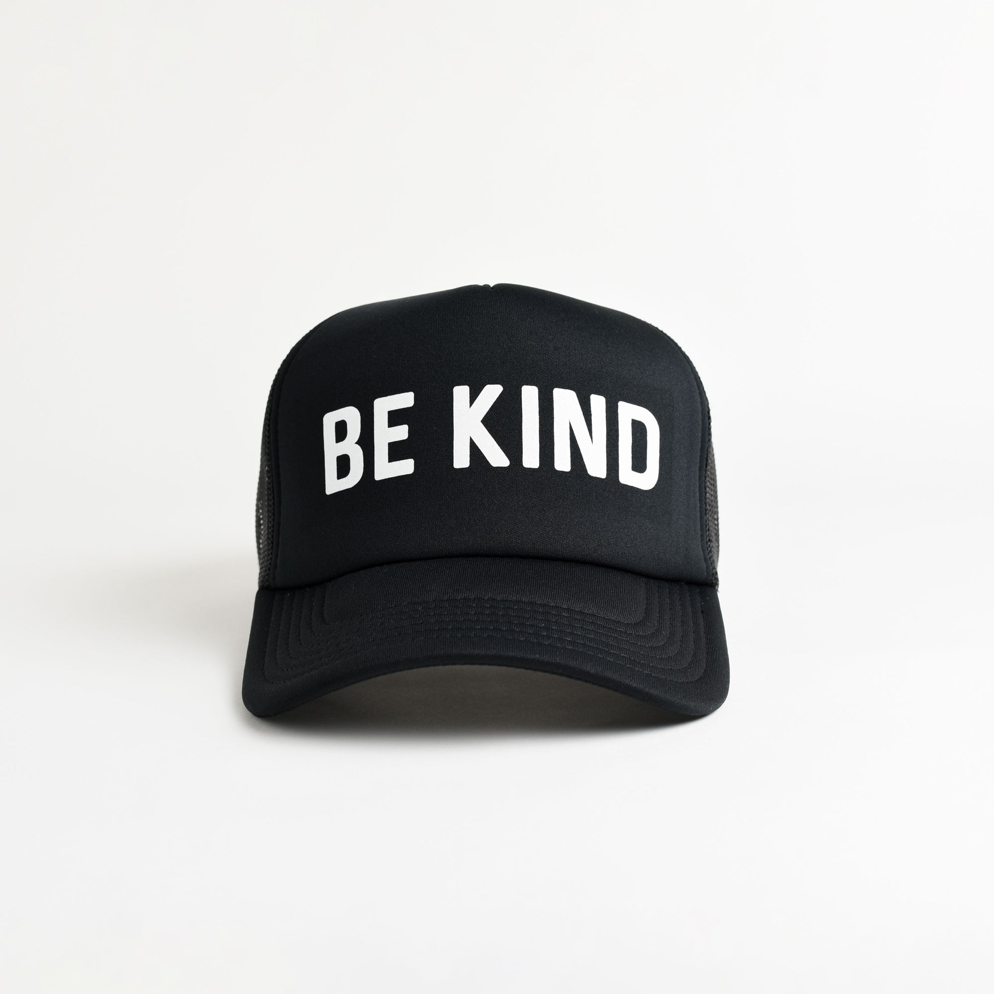Be Kind Recycled Trucker Hat - black