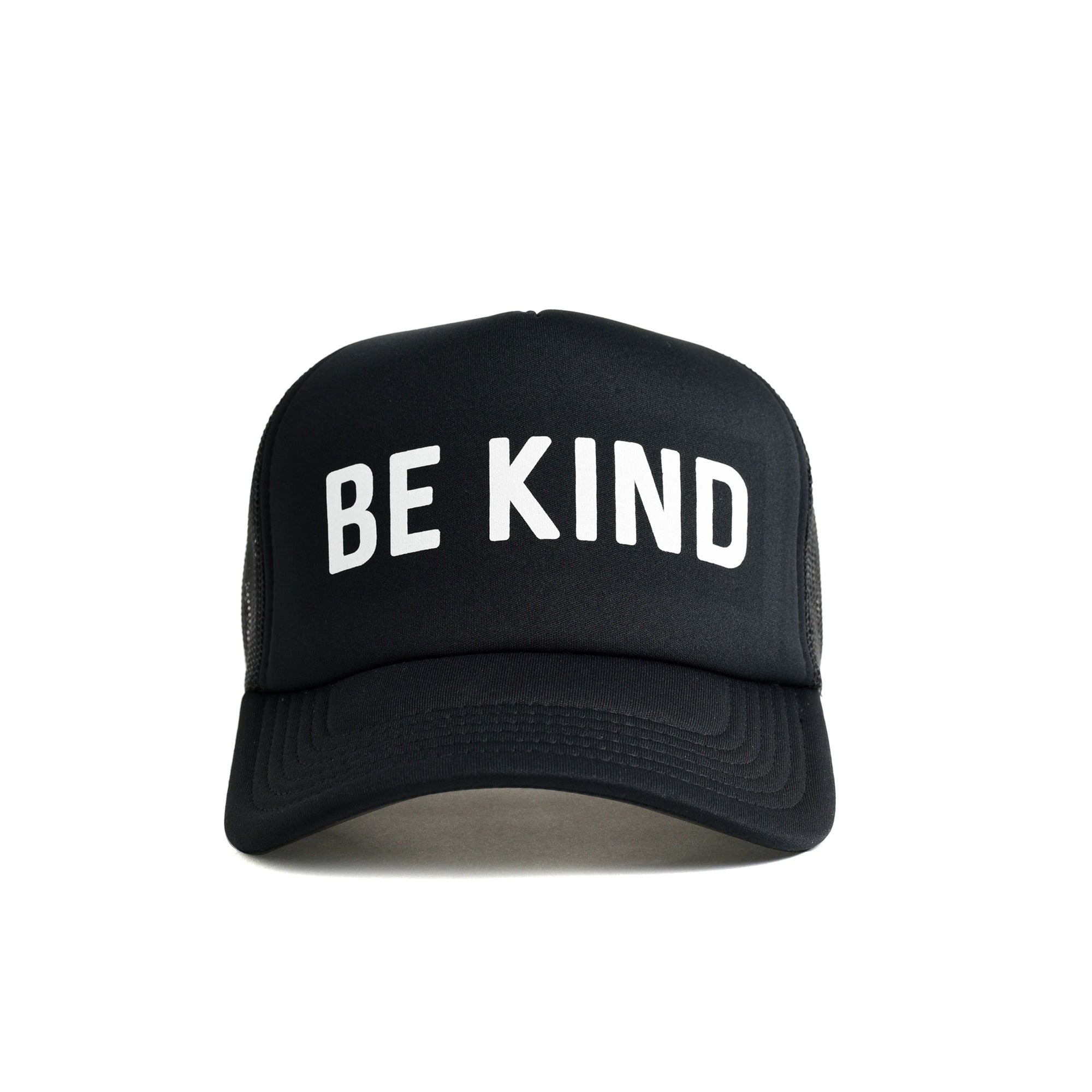 Be Kind Recycled Trucker Hat - black