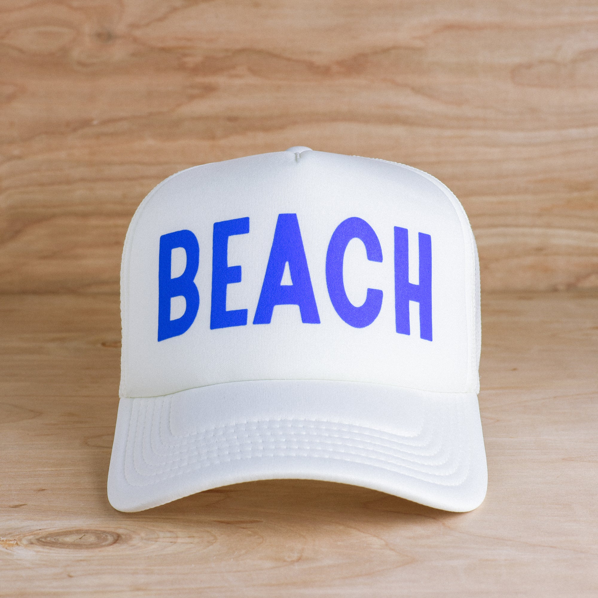 Beach Recycled Trucker Hat - ecru