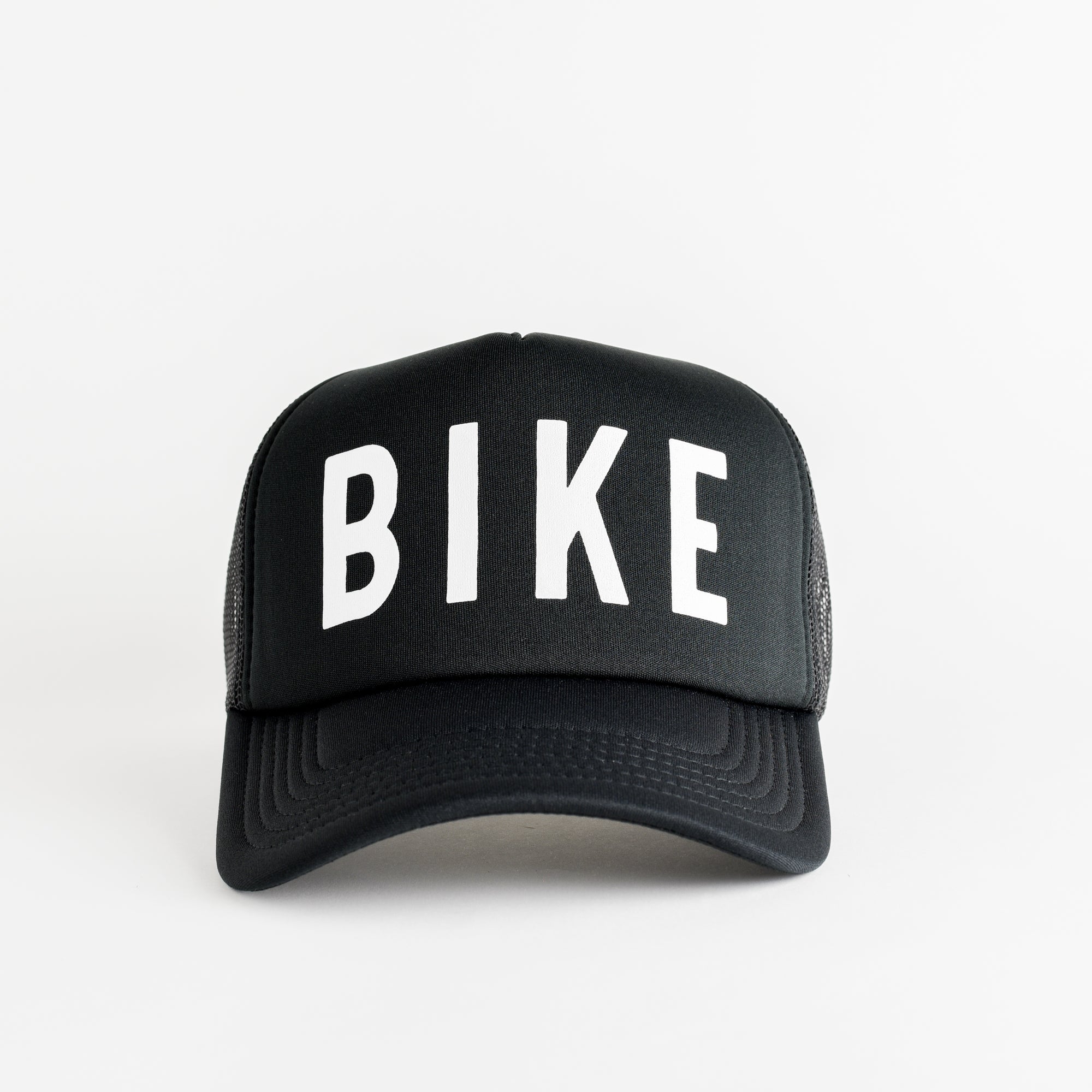Bike Recycled Trucker Hat - black