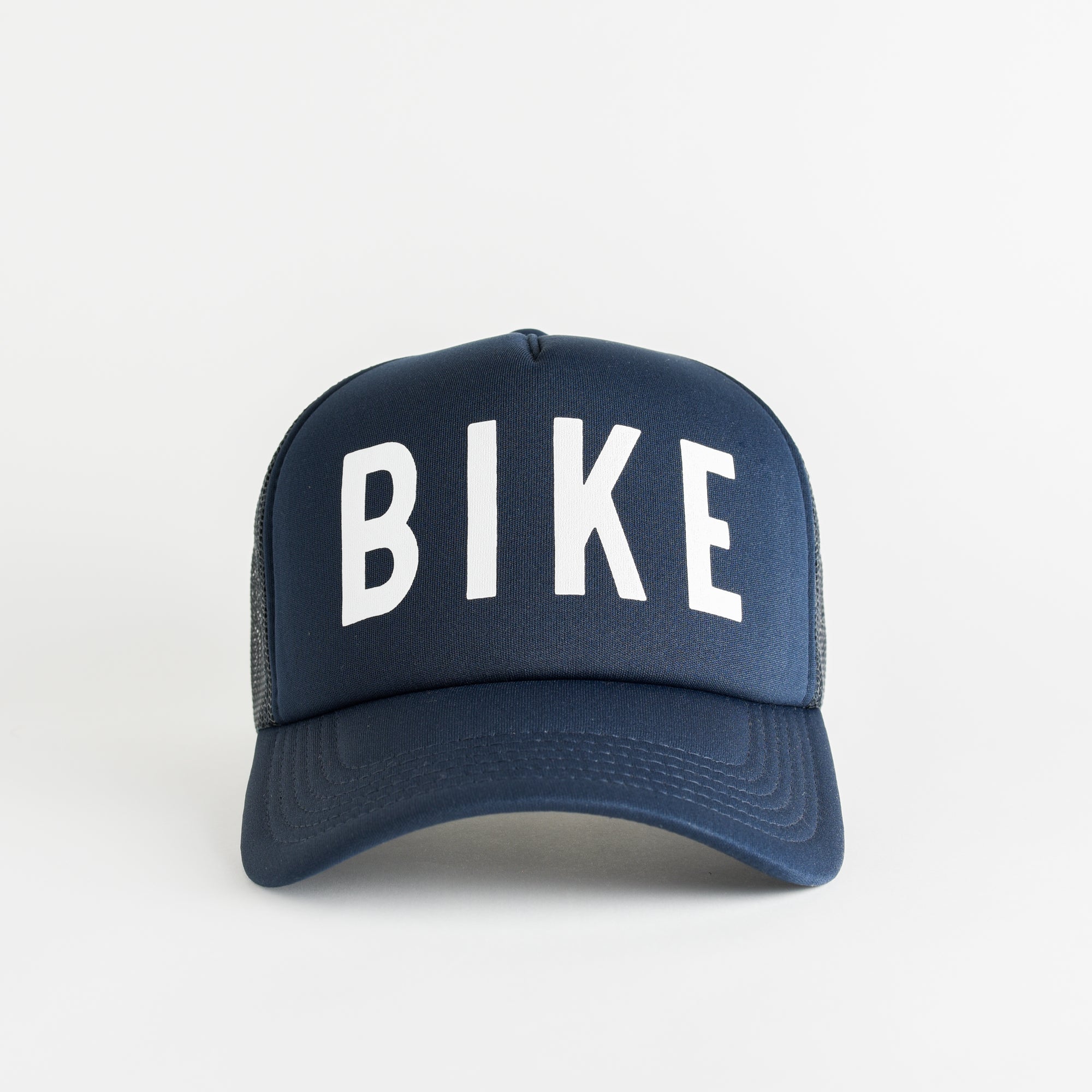 Bike Recycled Trucker Hat - navy