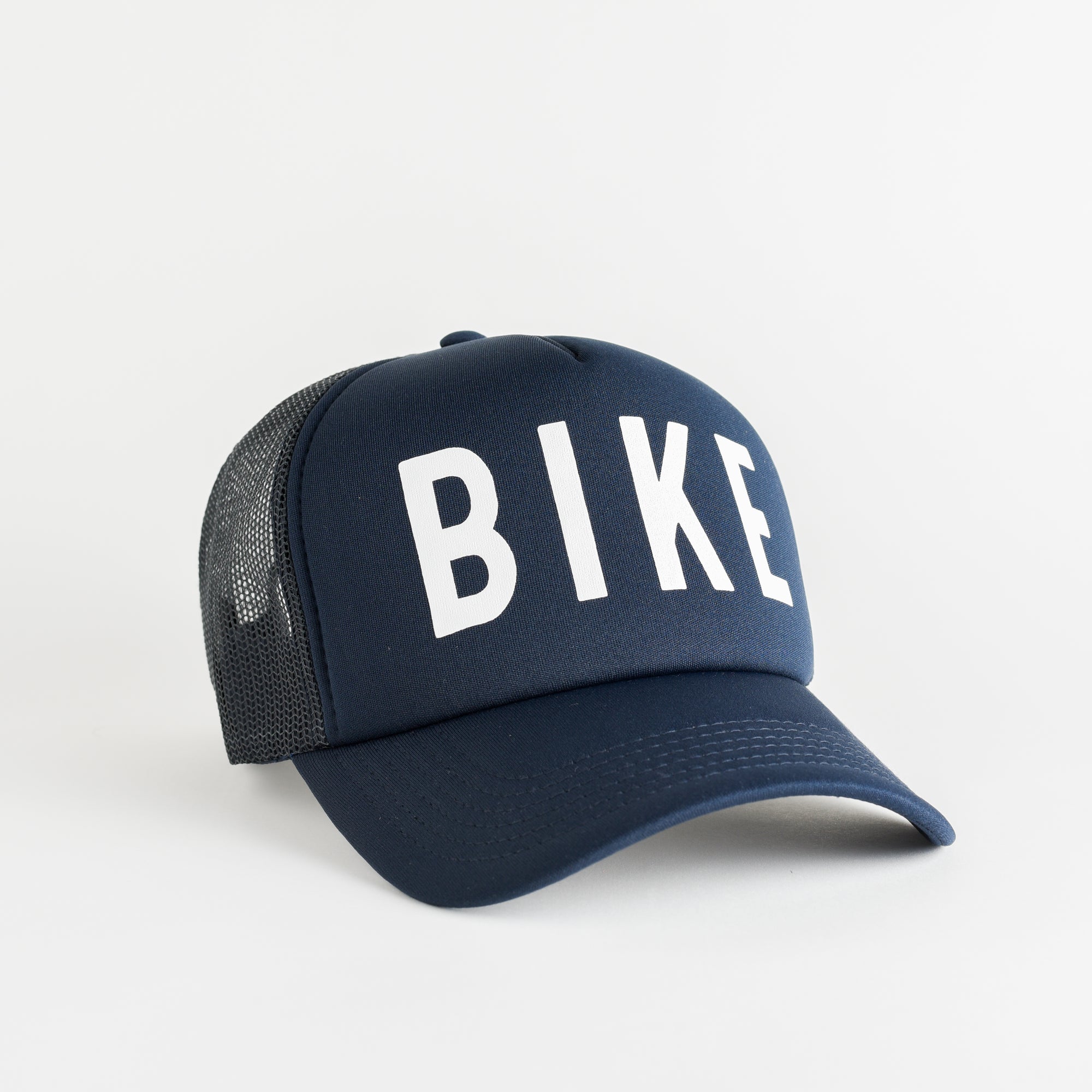 Bike Recycled Trucker Hat - navy