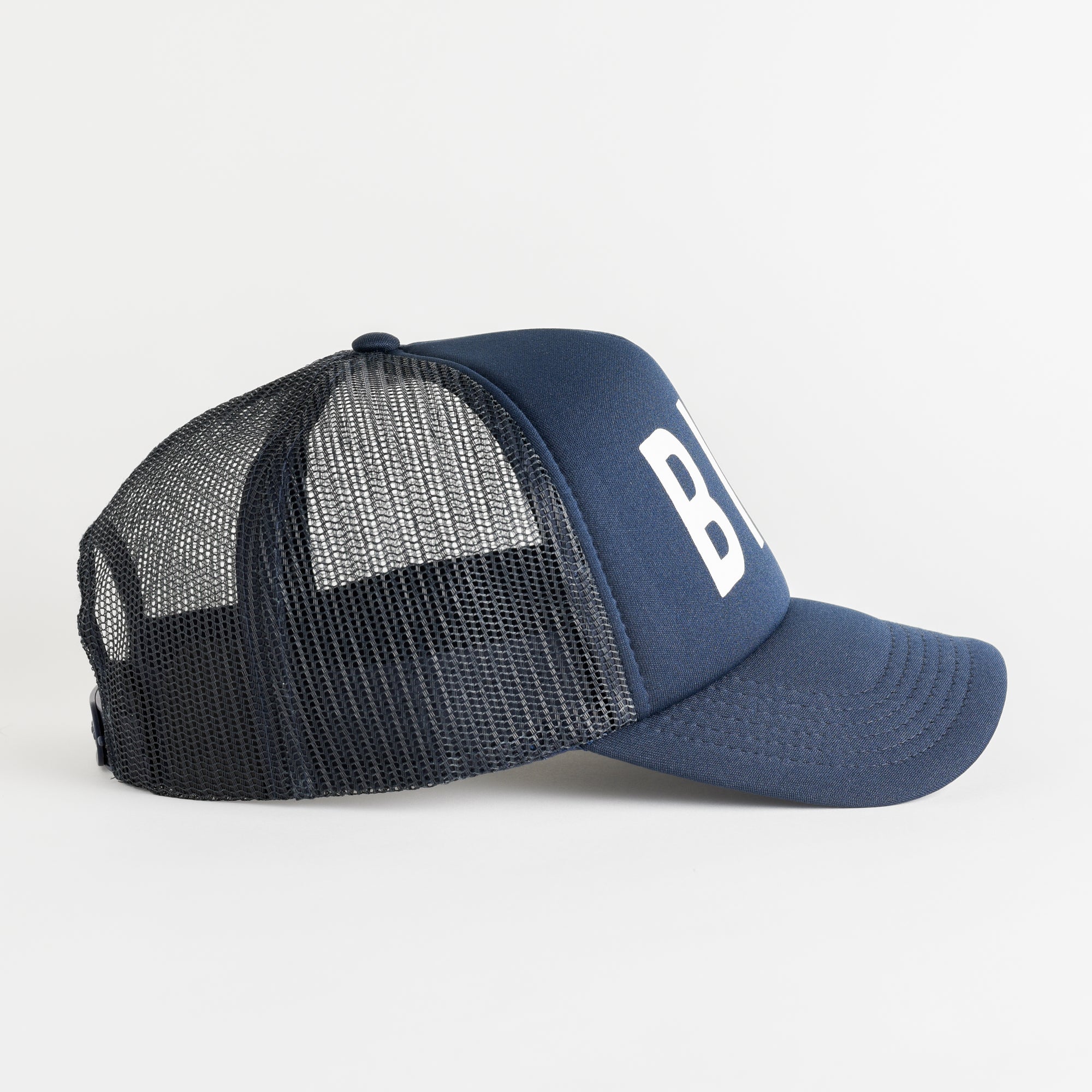 Bike Recycled Trucker Hat - navy