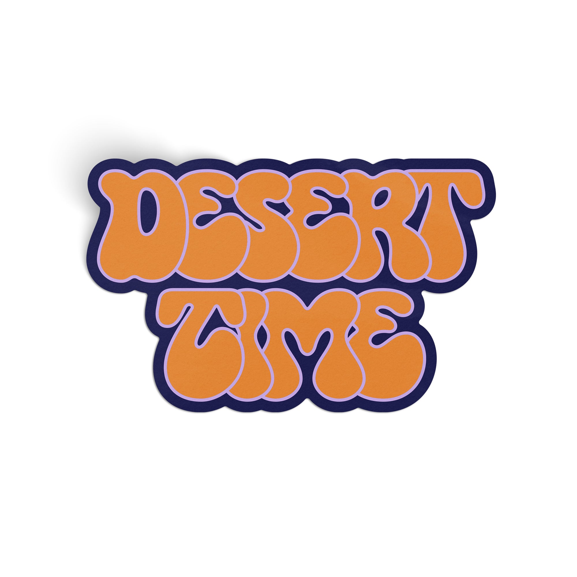 Desert Time Large Sticker - orange