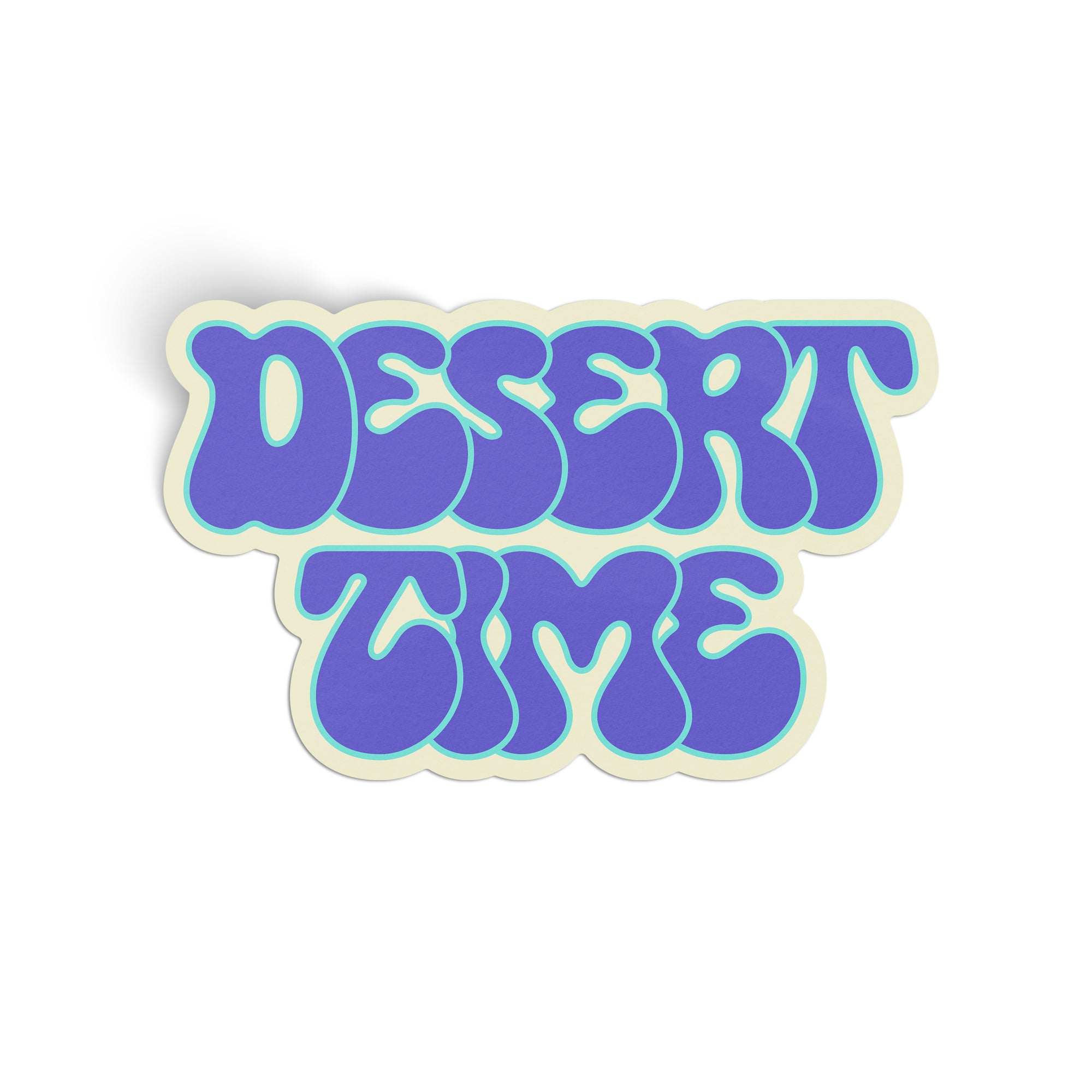 Desert Time Large Sticker - purple