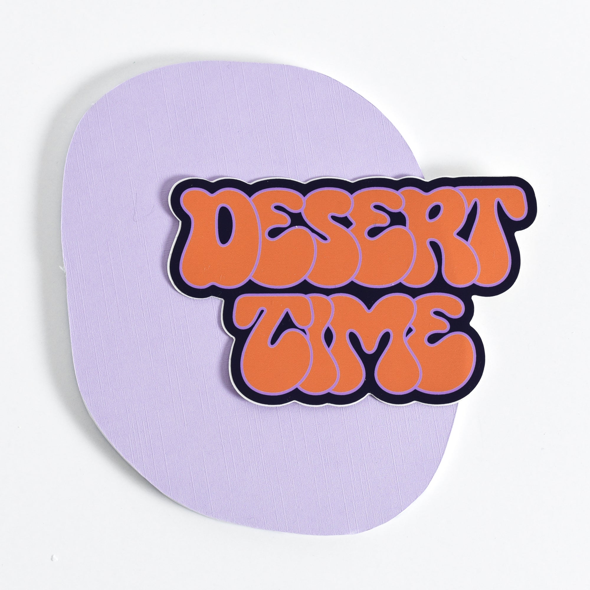 Desert Time Large Sticker - orange