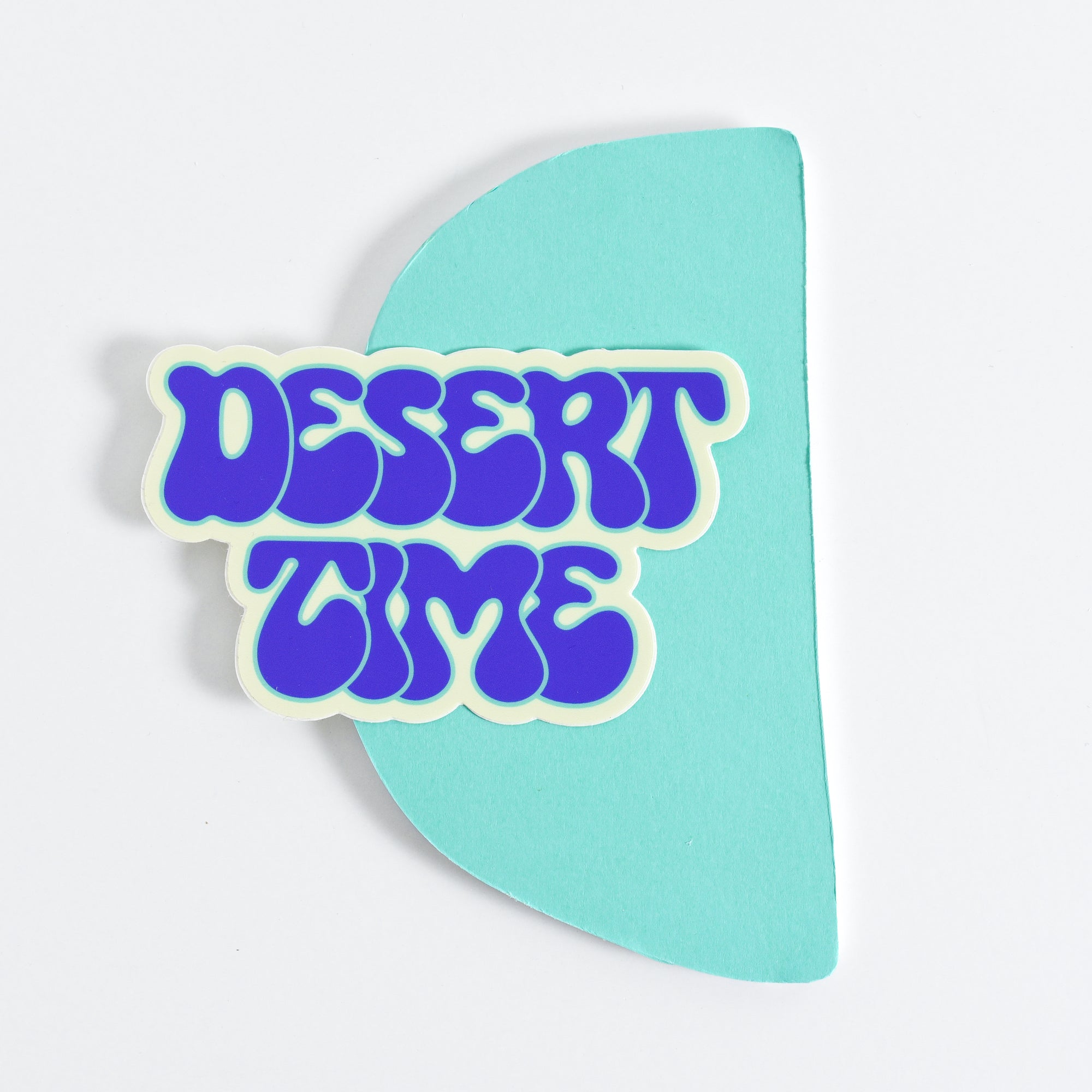 Desert Time Large Sticker - purple
