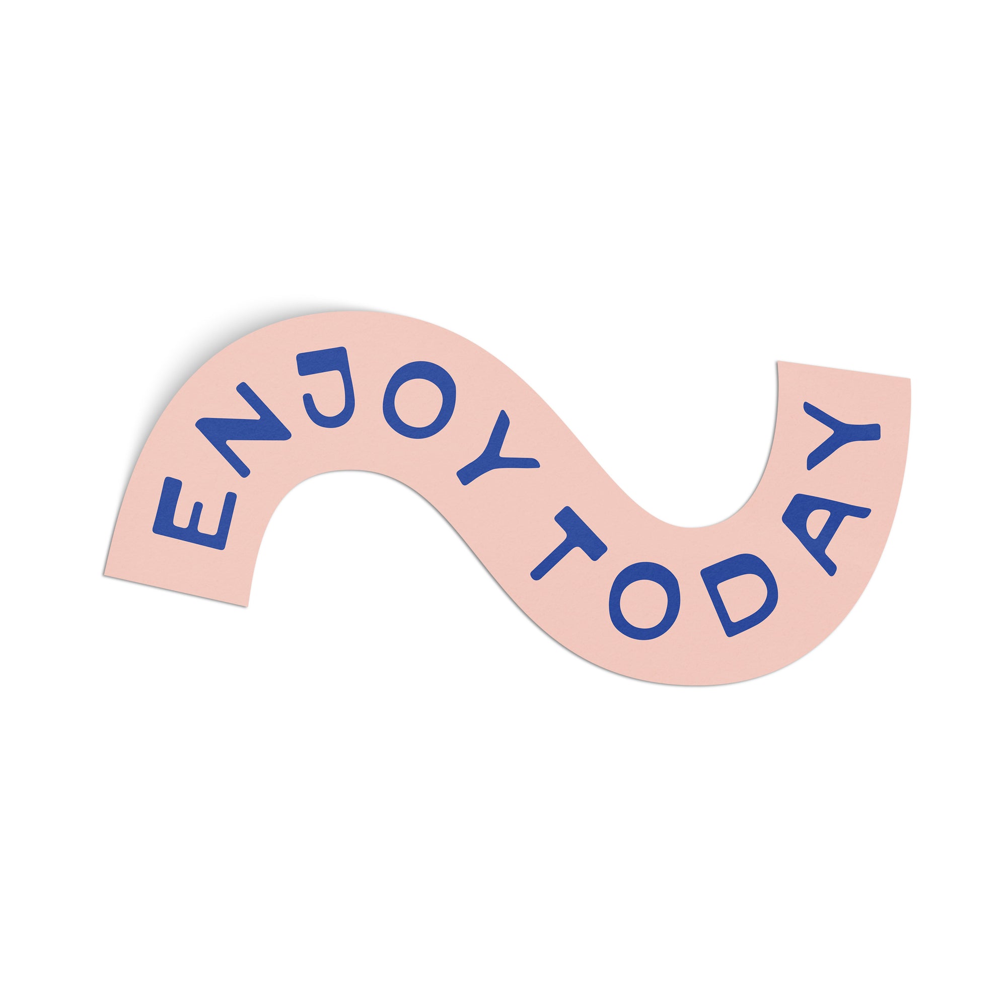 Enjoy Today Large Sticker - pink