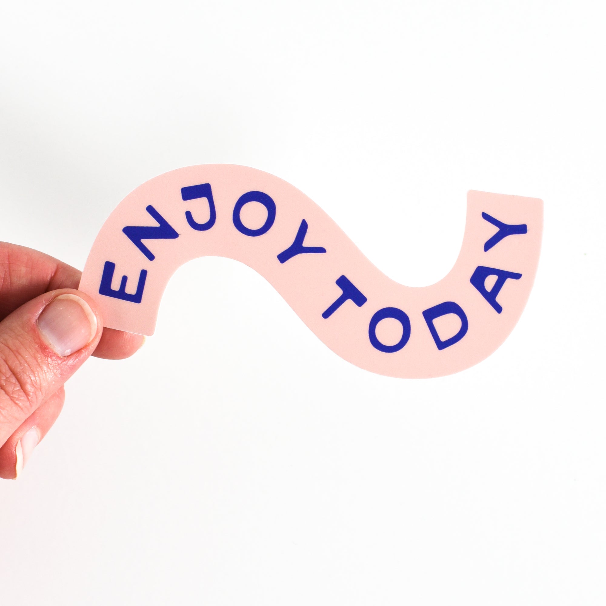 Enjoy Today Large Sticker - pink