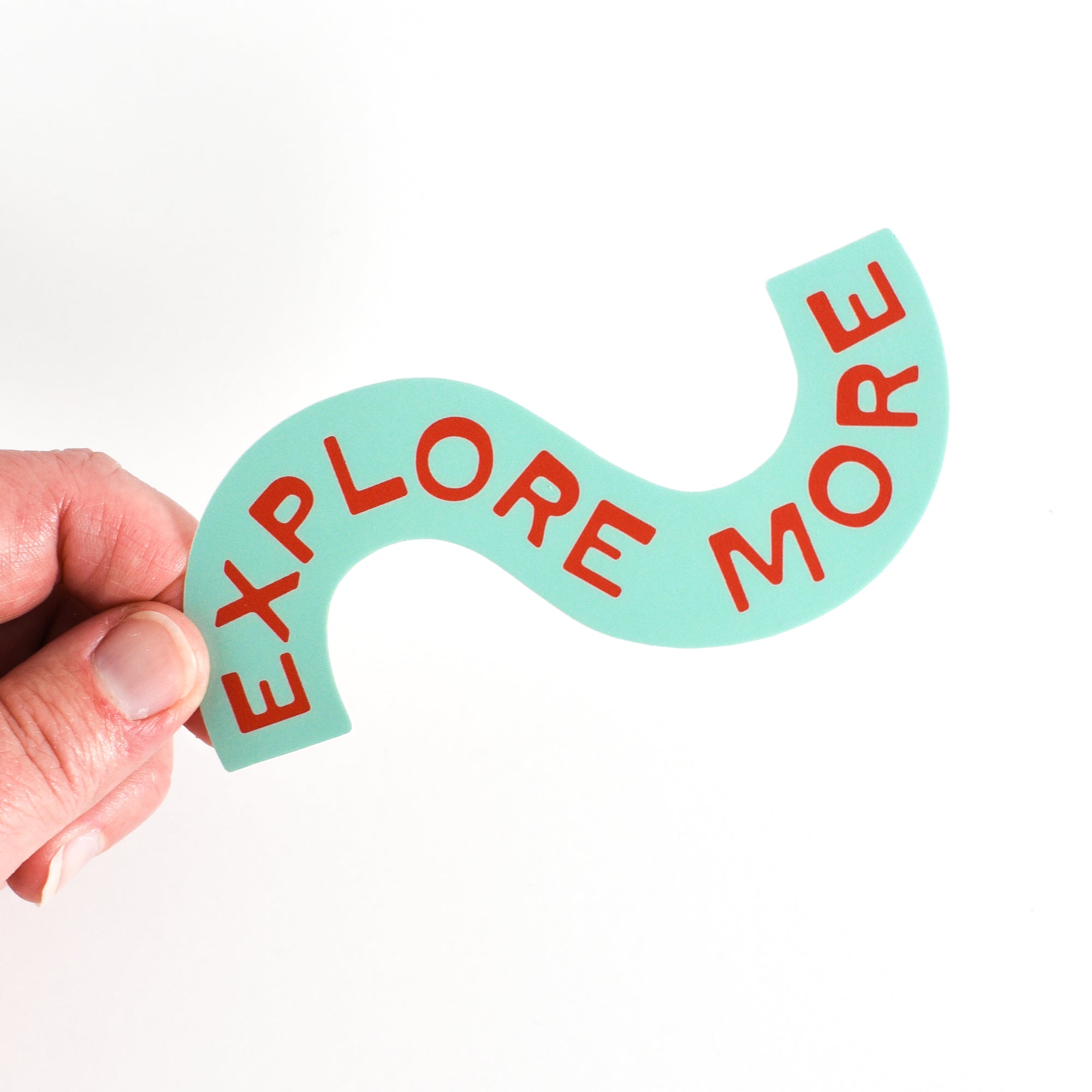 Explore More Large Sticker - turquoise