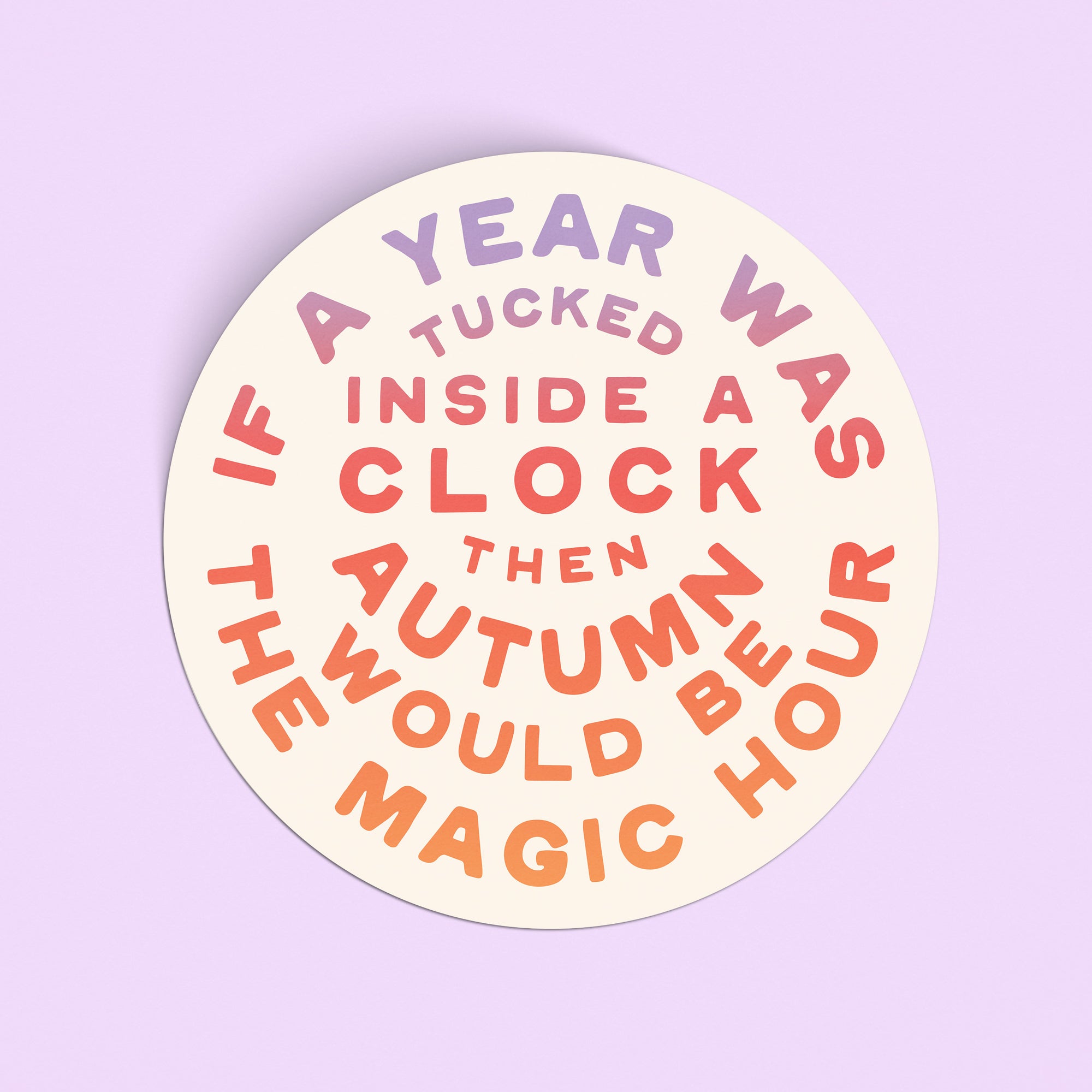 Fall Magic Large Sticker