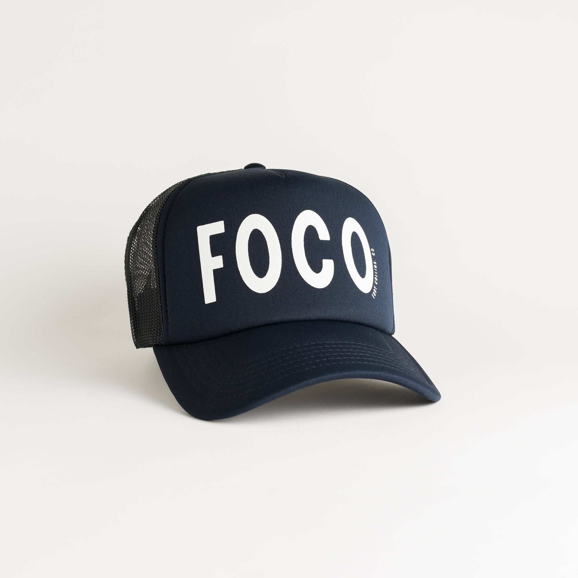 Fort Collins Recycled Trucker Hat - navy