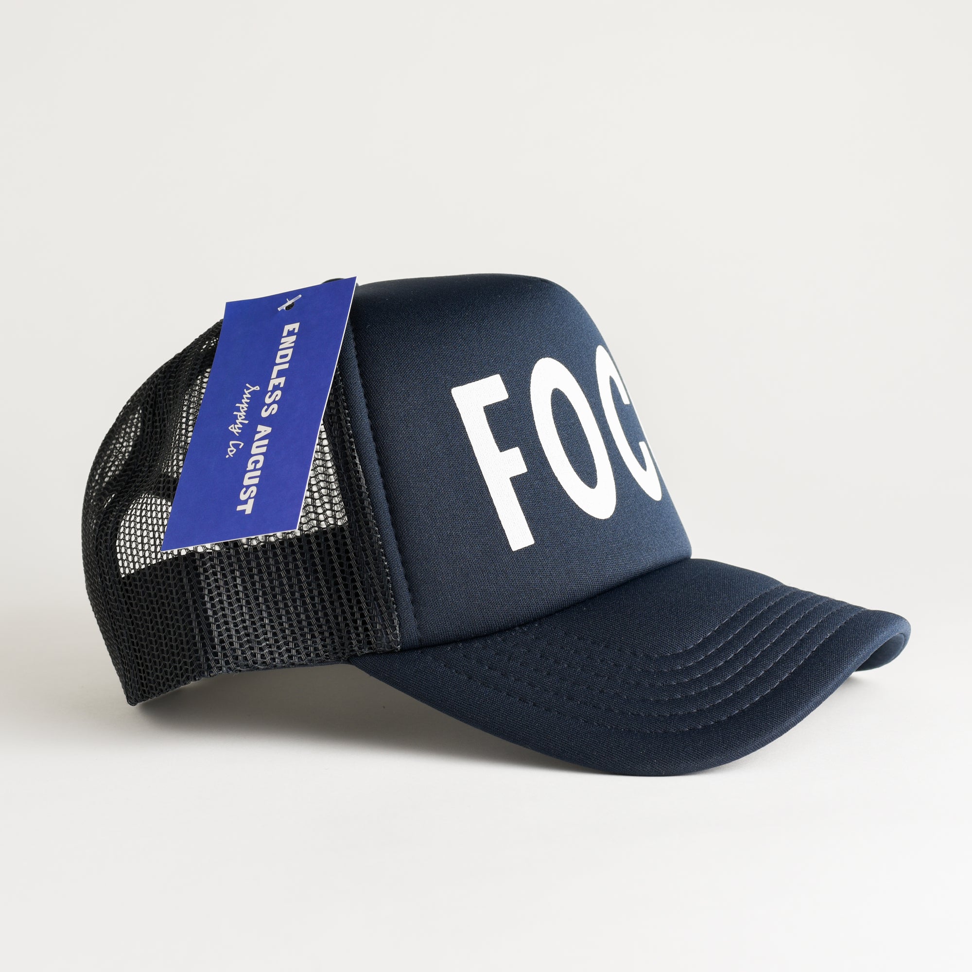 Fort Collins Recycled Trucker Hat - navy