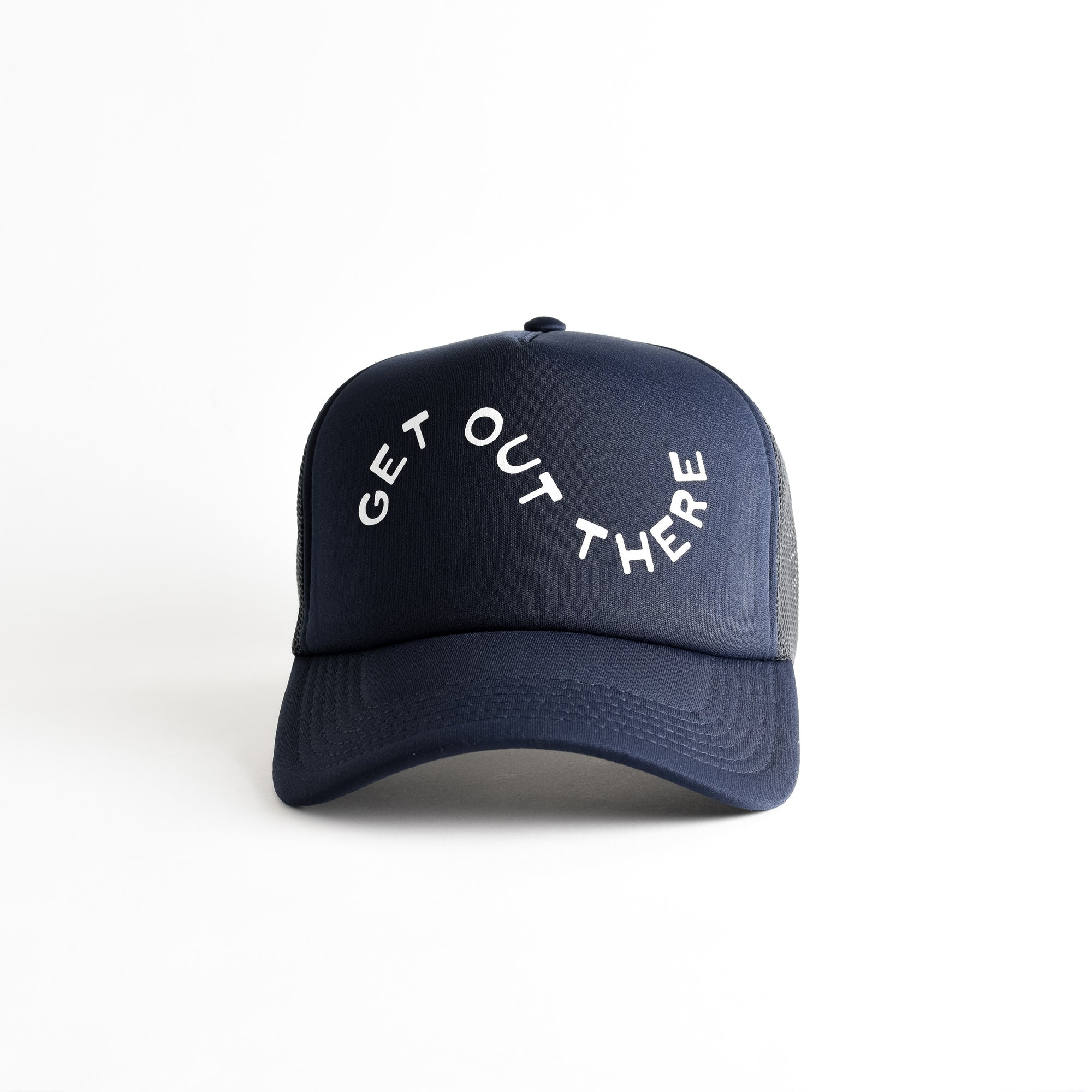 Get Out There Recycled Trucker Hat - navy