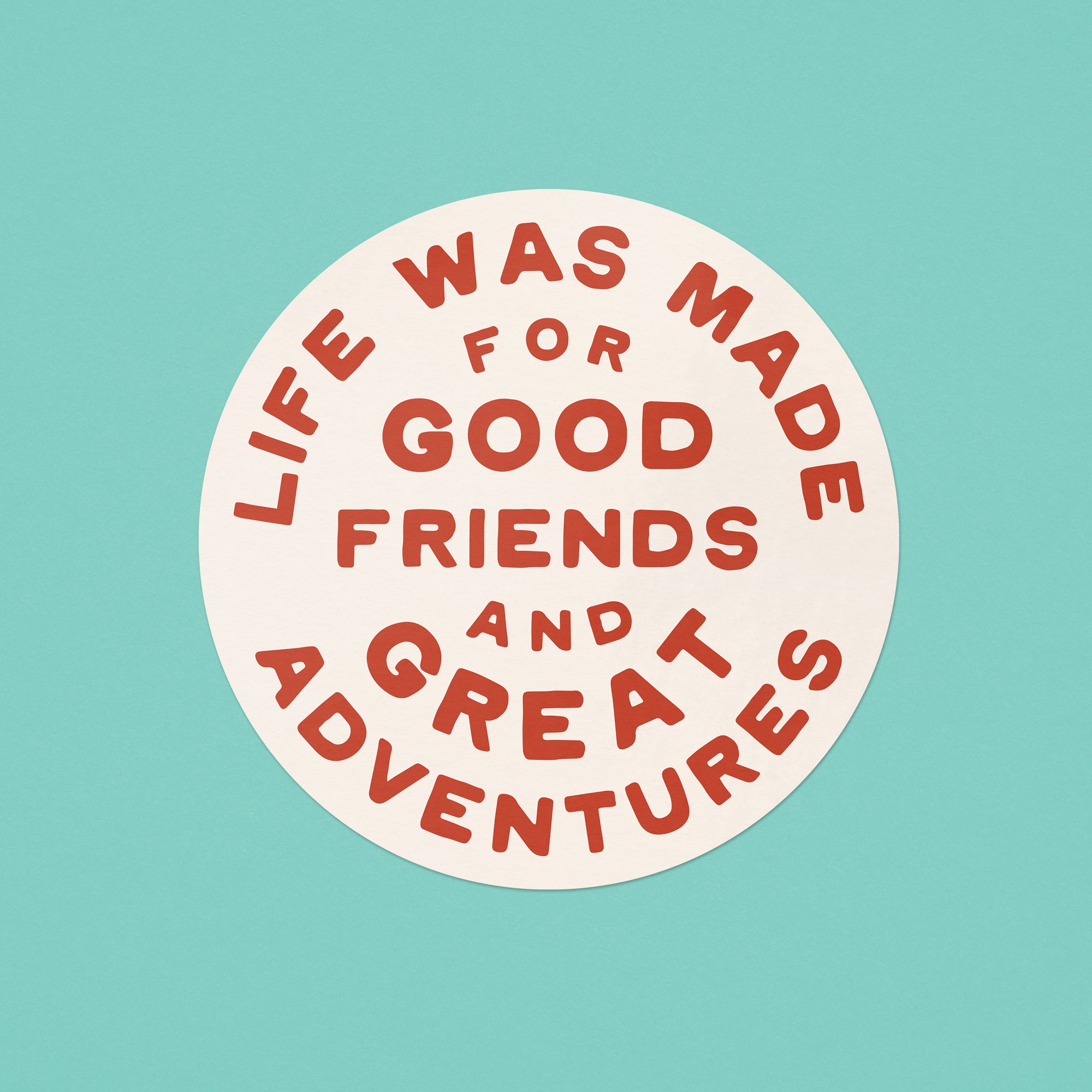 Great Adventures Sticker - red