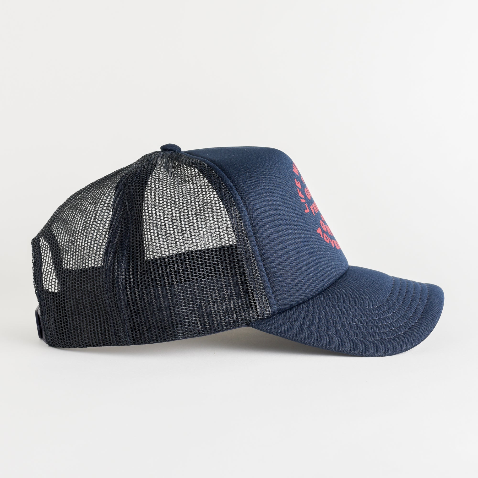 Great Adventures Recycled Trucker Hat - navy