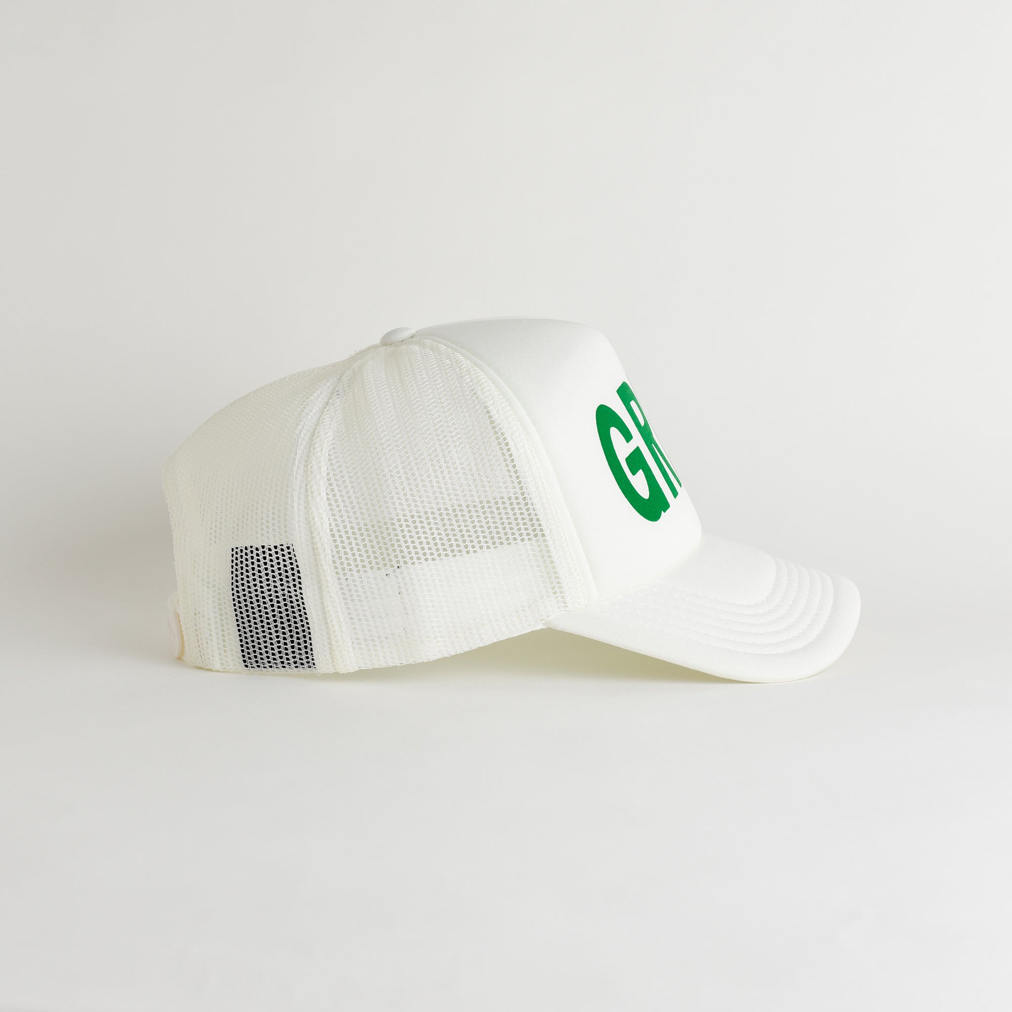 St. Patrick's Day Green Recycled Trucker Hat - snow