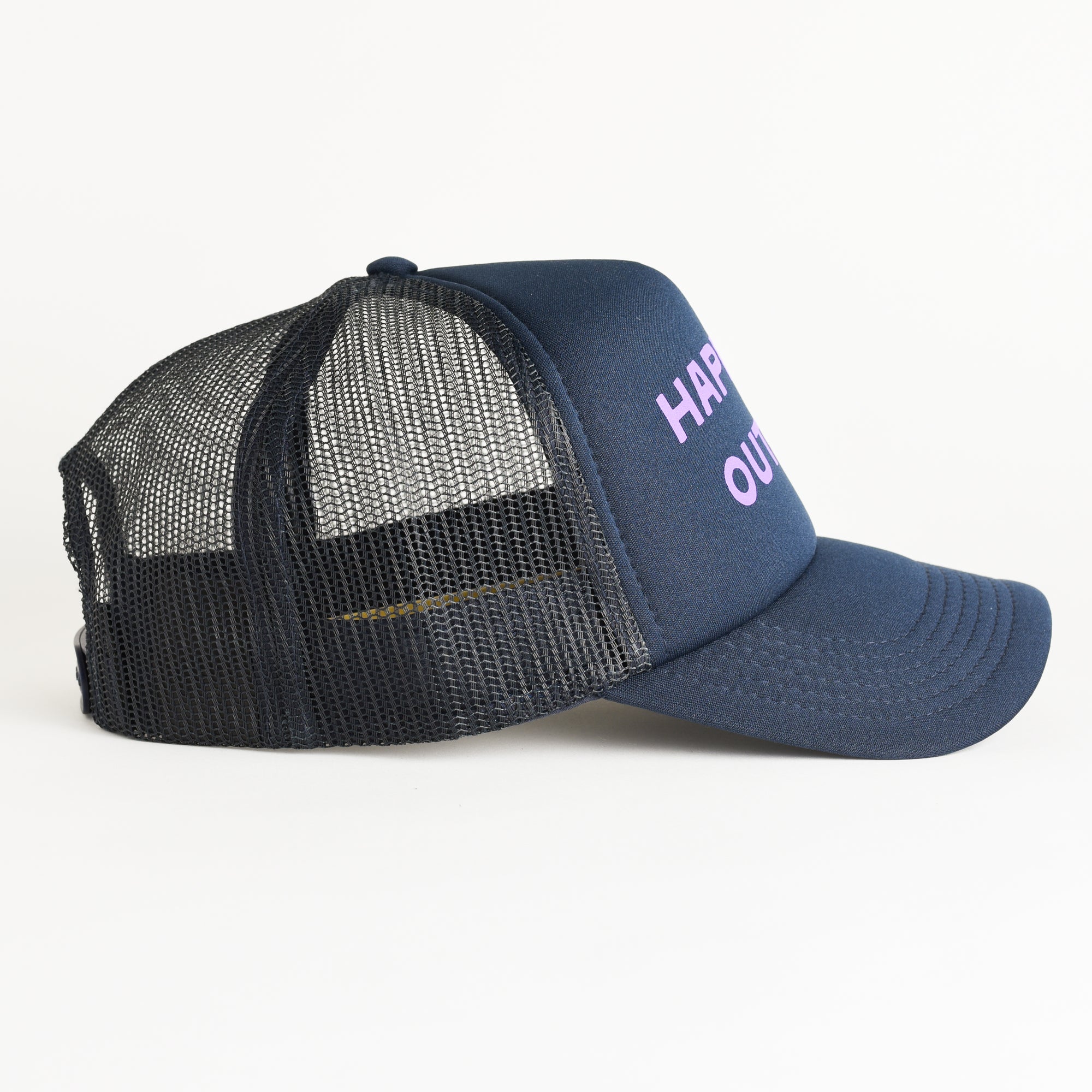 Happiest Outside Recycled Trucker Hat - navy