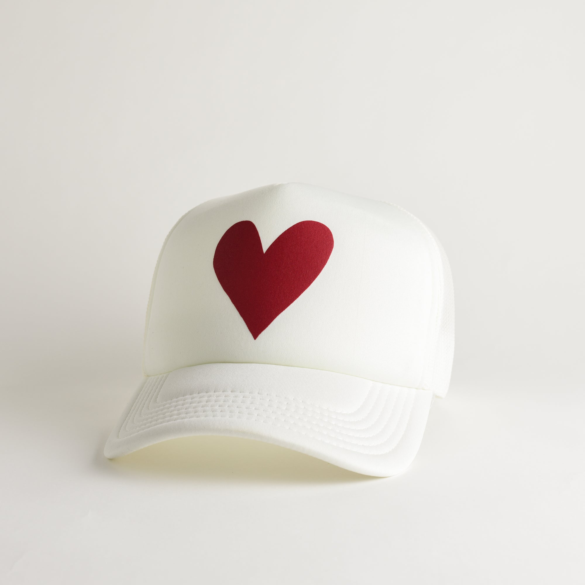 Heart Recycled Trucker Hat - snow