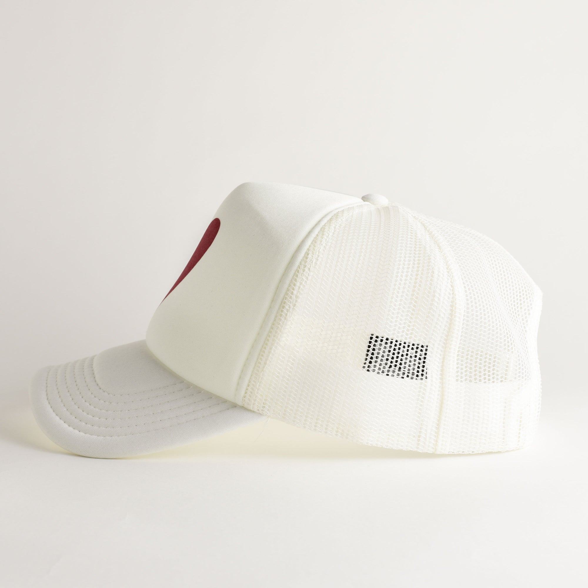 Heart Recycled Trucker Hat - snow