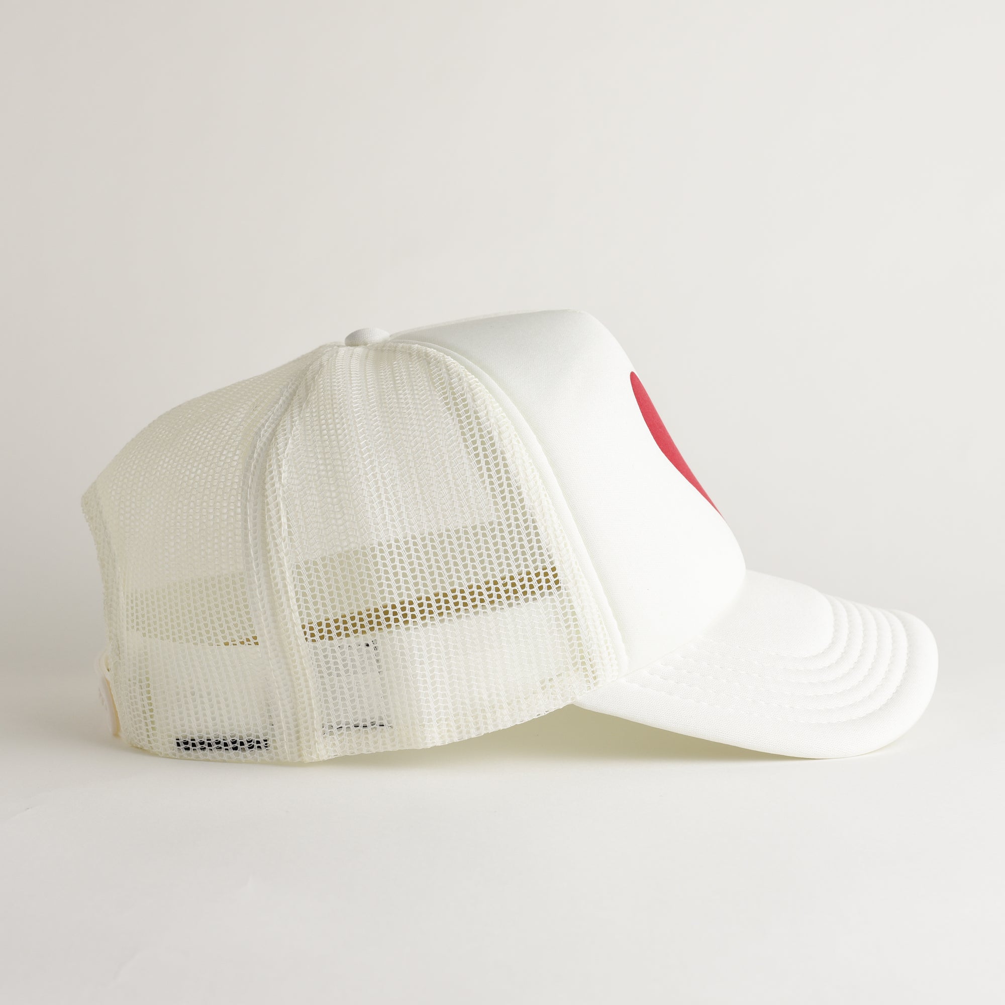 Heart Recycled Trucker Hat - snow