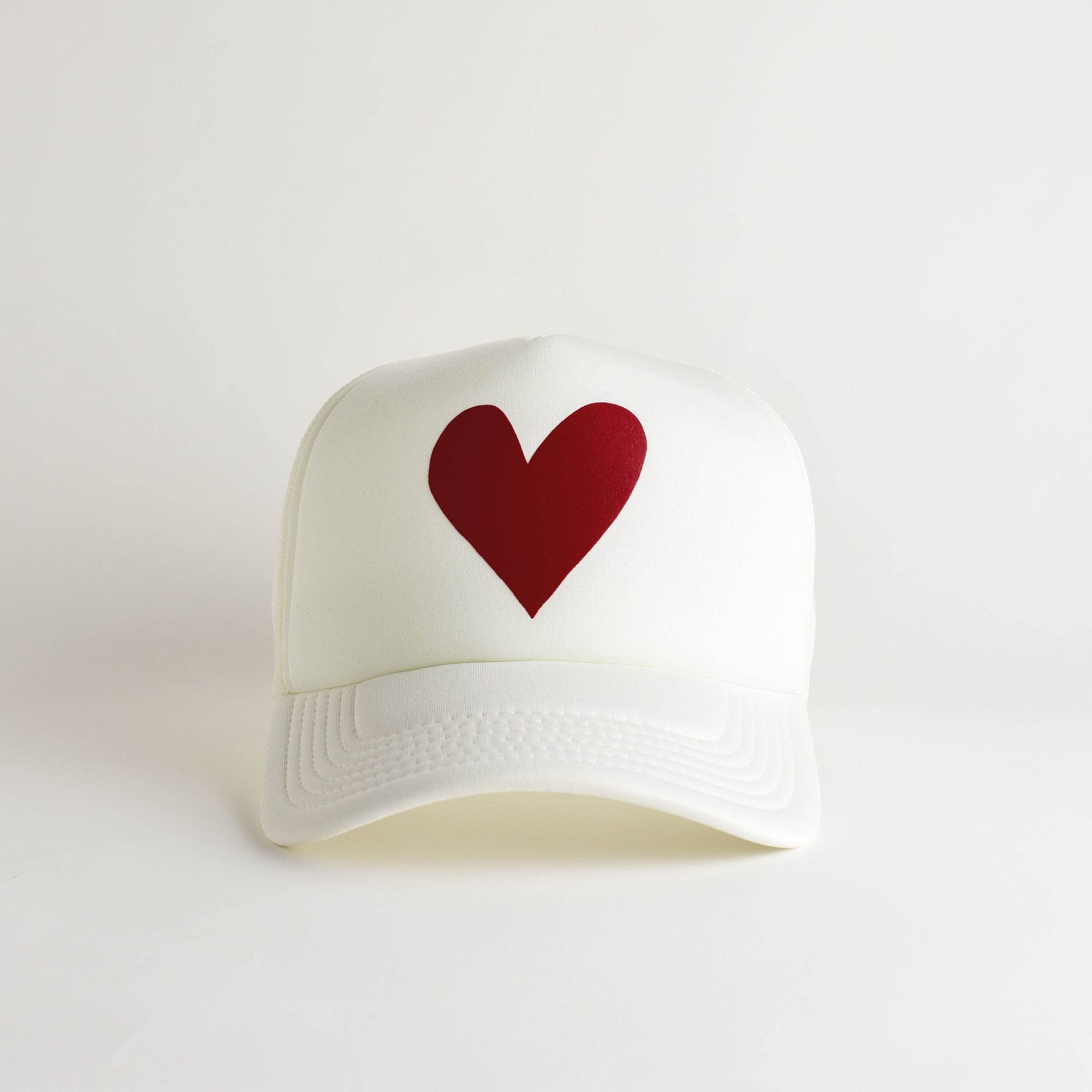 Heart Recycled Trucker Hat - snow