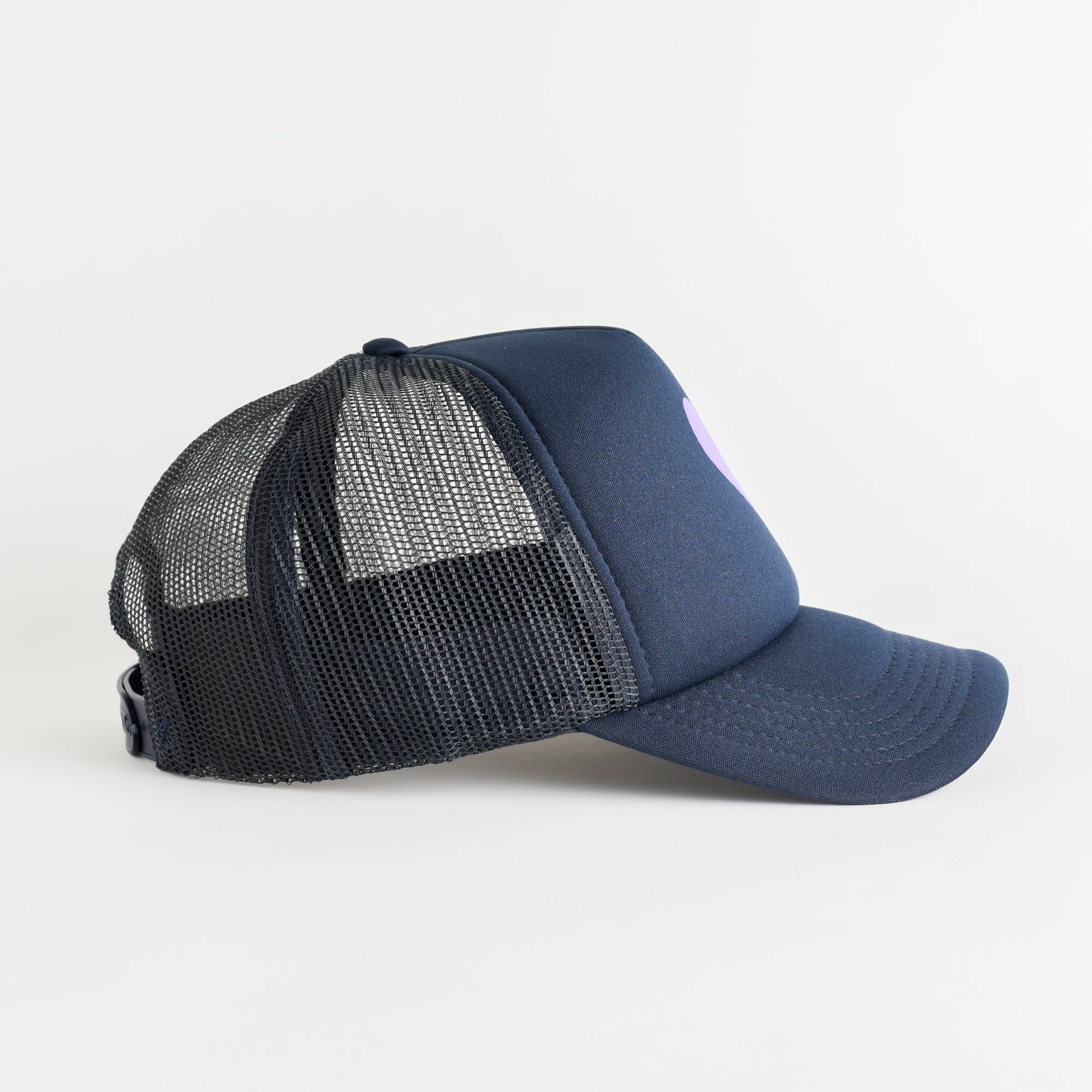 Heart Recycled Trucker Hat - navy
