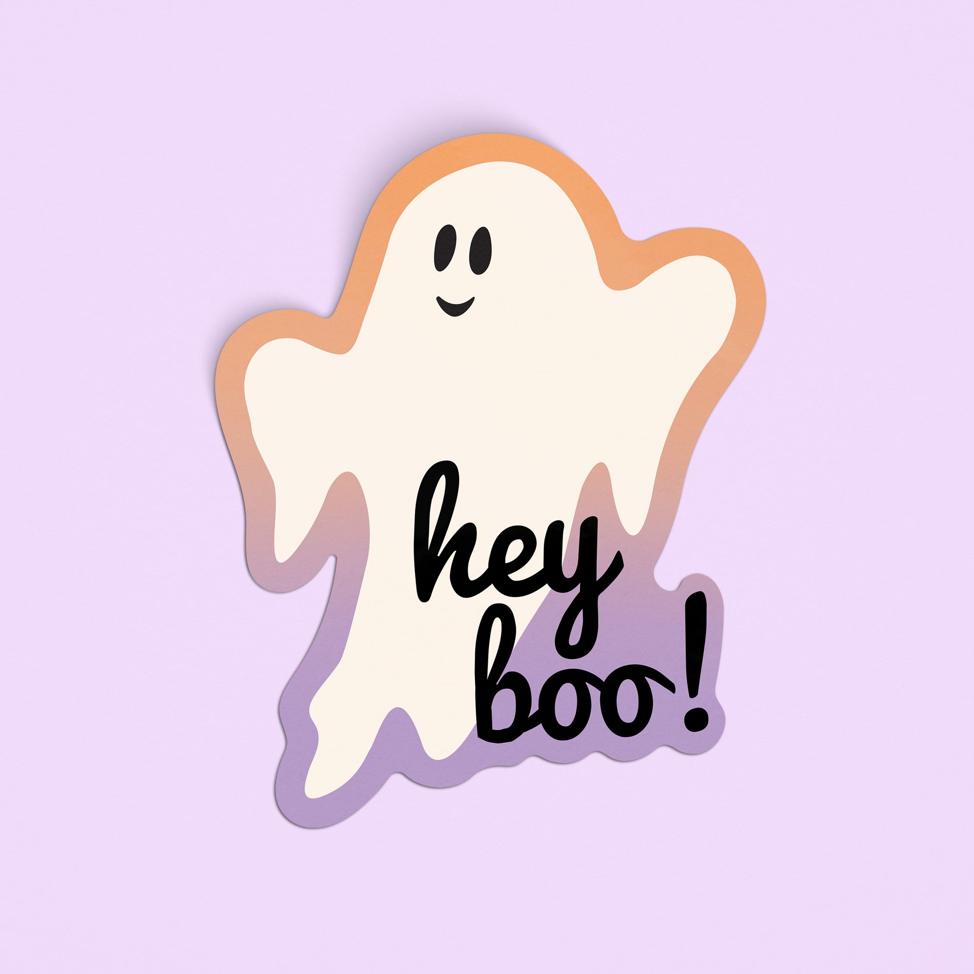 Hey Boo! Large Sticker