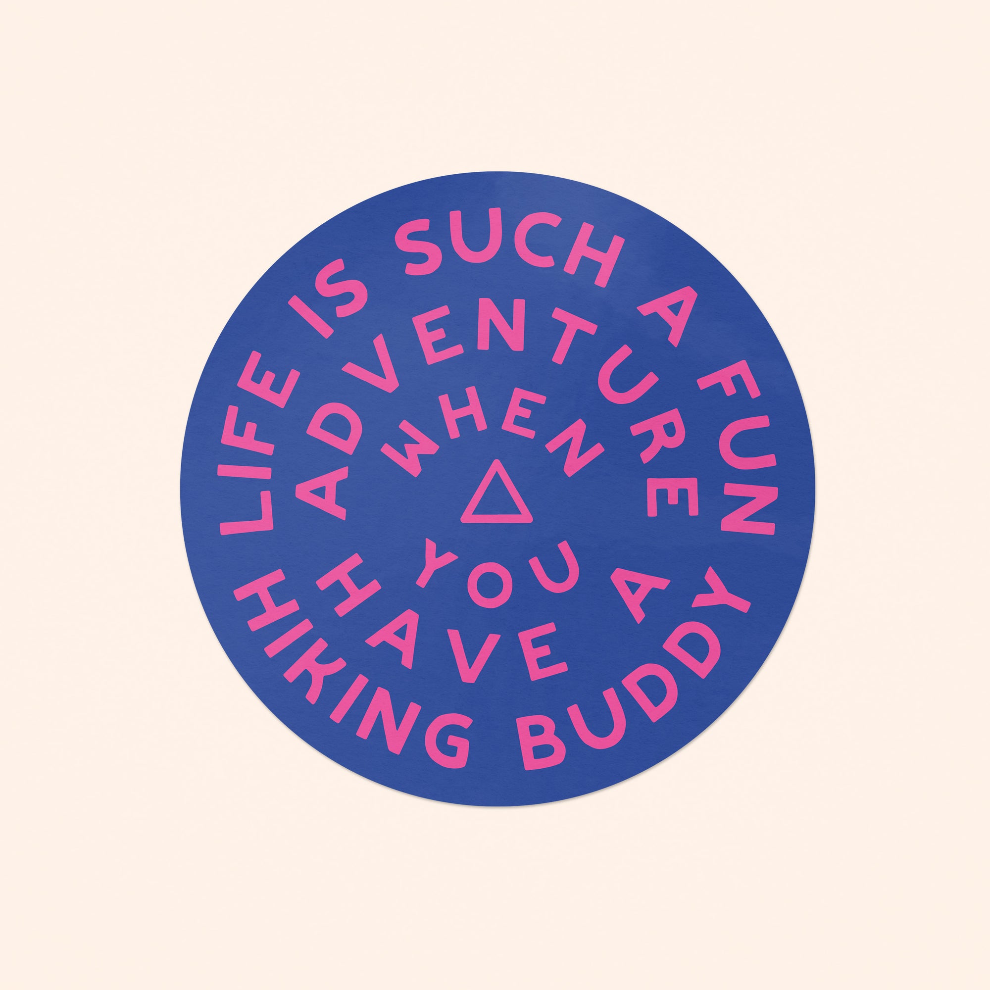 Hike Together Sticker - blue