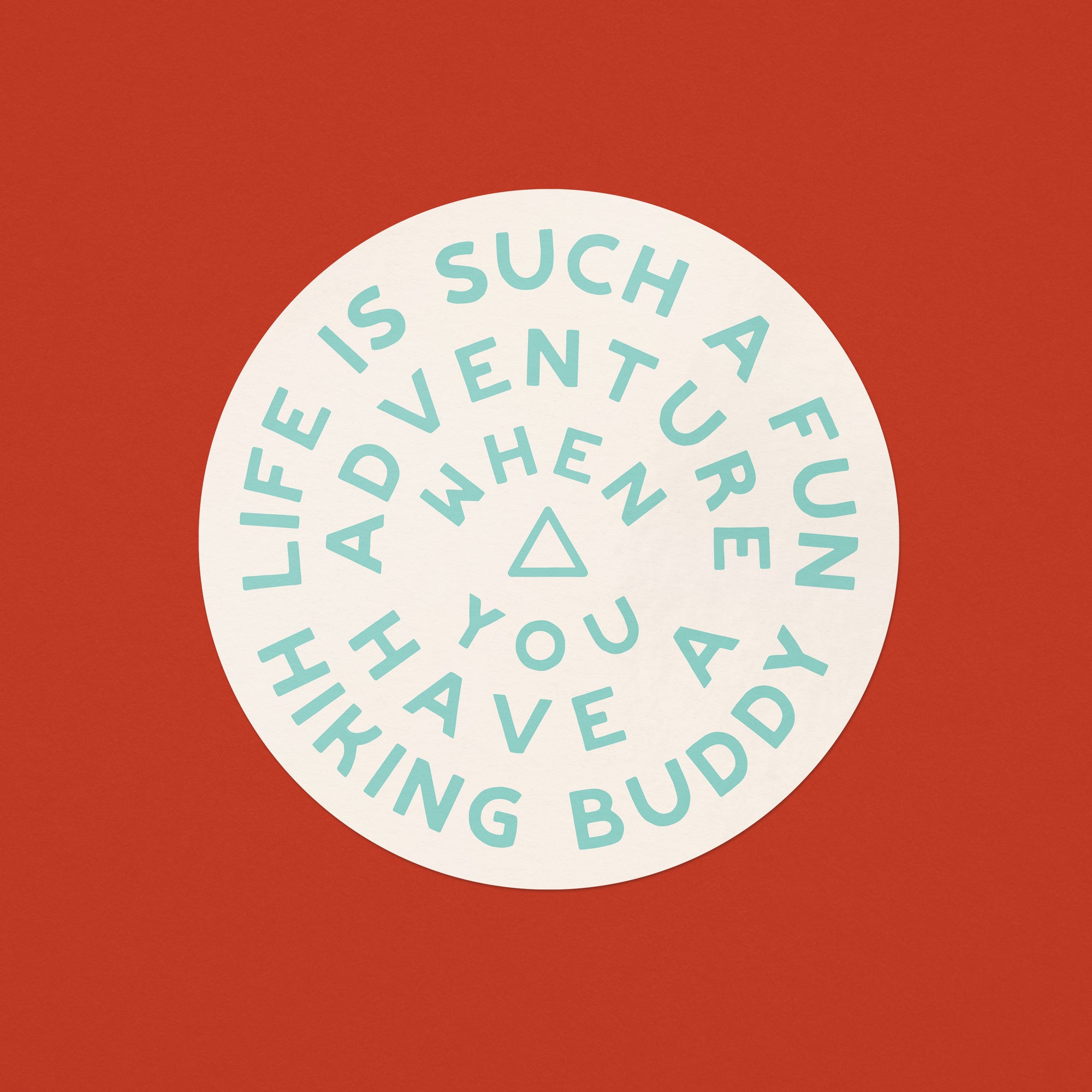 Hike Together Sticker - turquoise