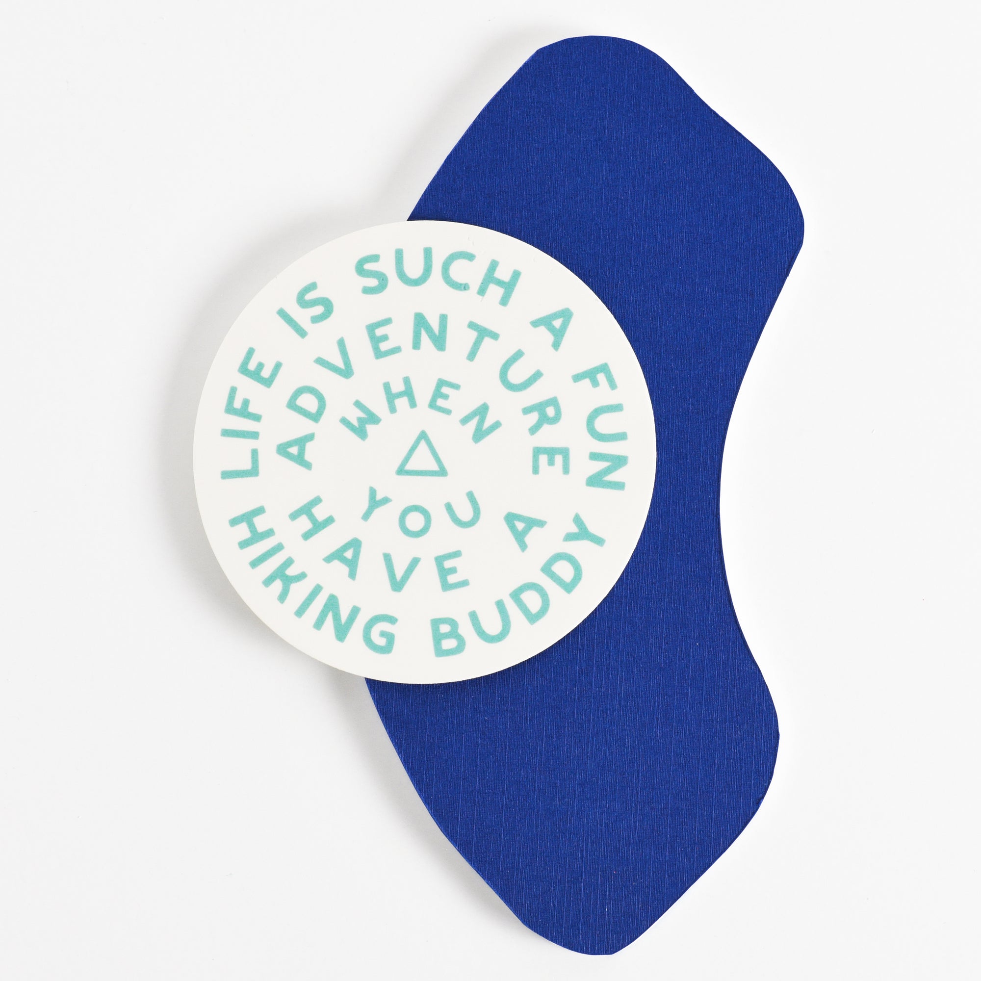 Hike Together Large Sticker - turquoise