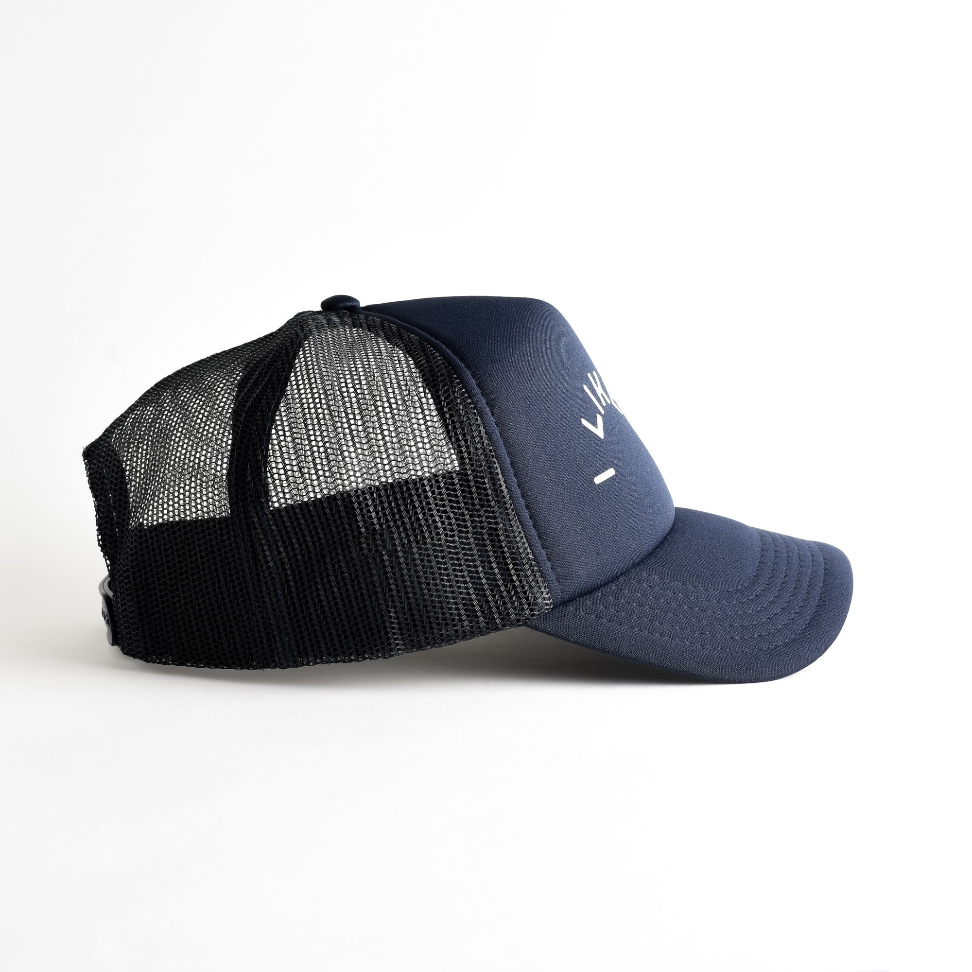 I Like Hikes Recycled Trucker Hat - navy