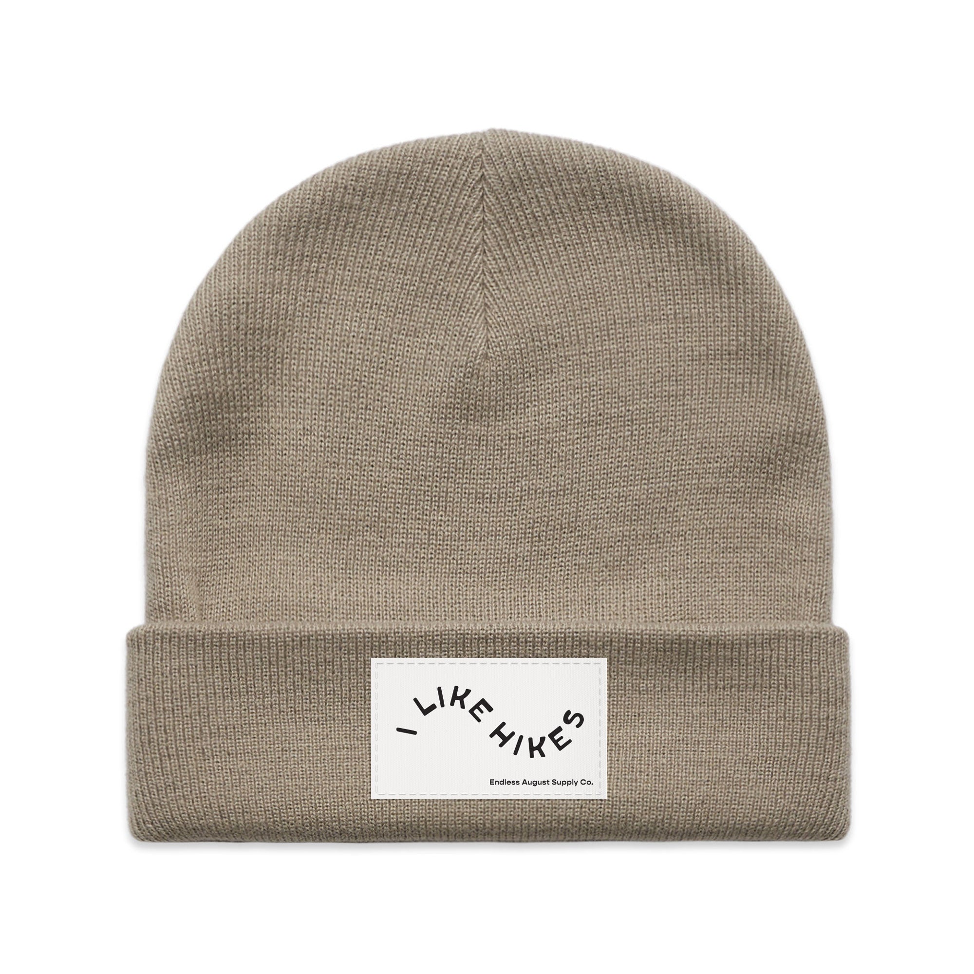 I Like Hikes Cuff Beanie - mushroom