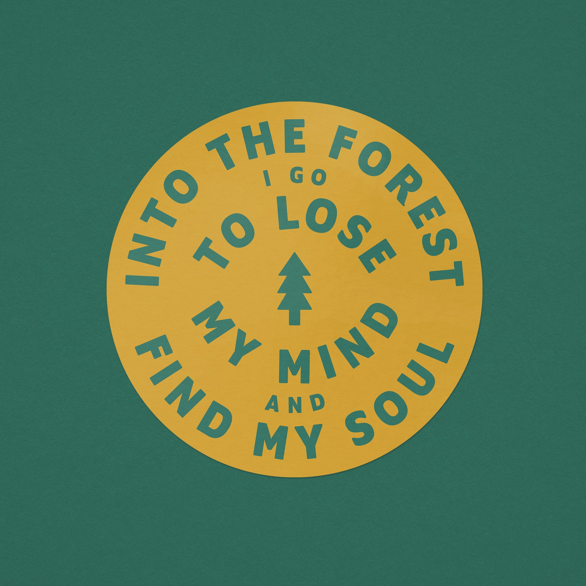 Into The Forest Sticker - yellow