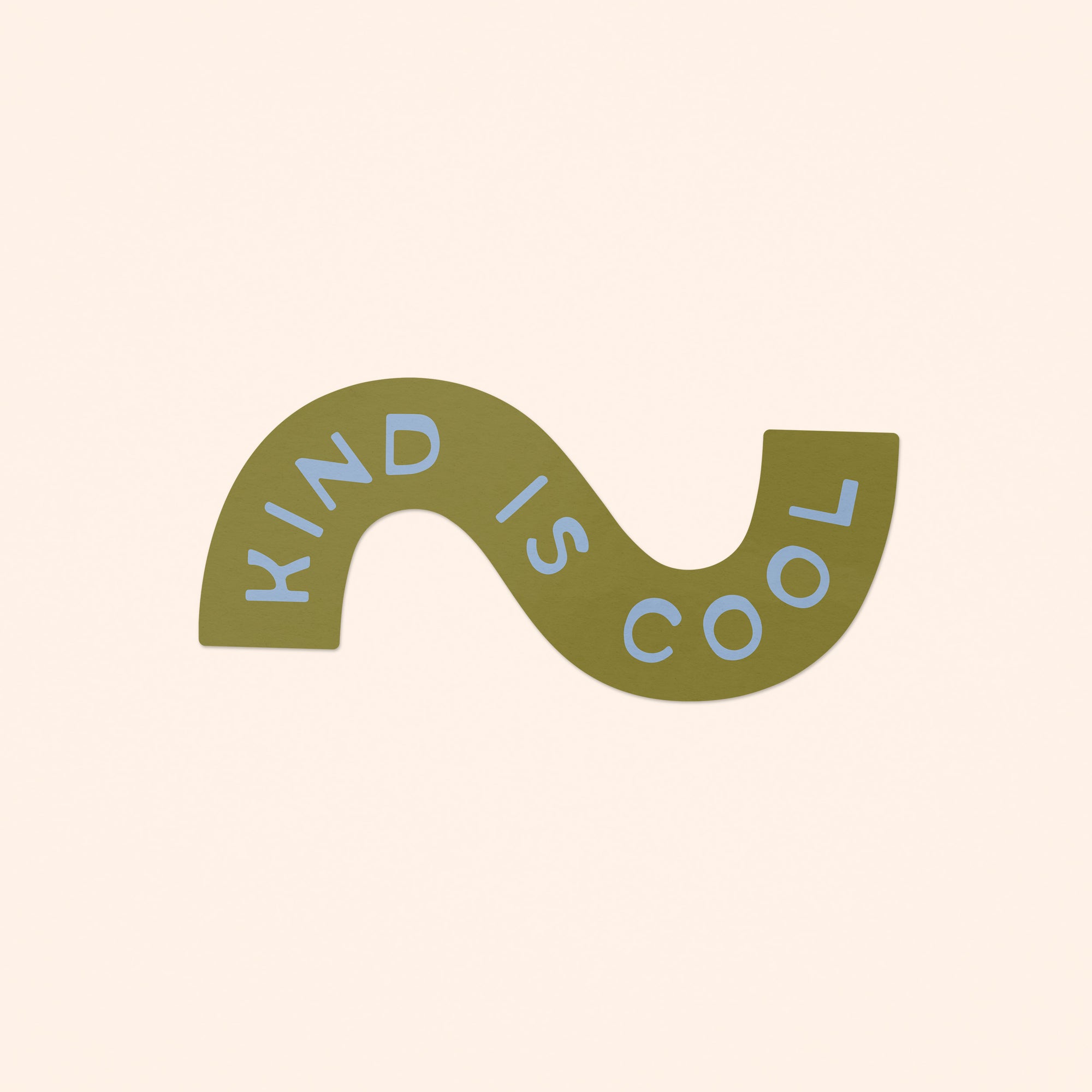 Kind Is Cool Sticker - green