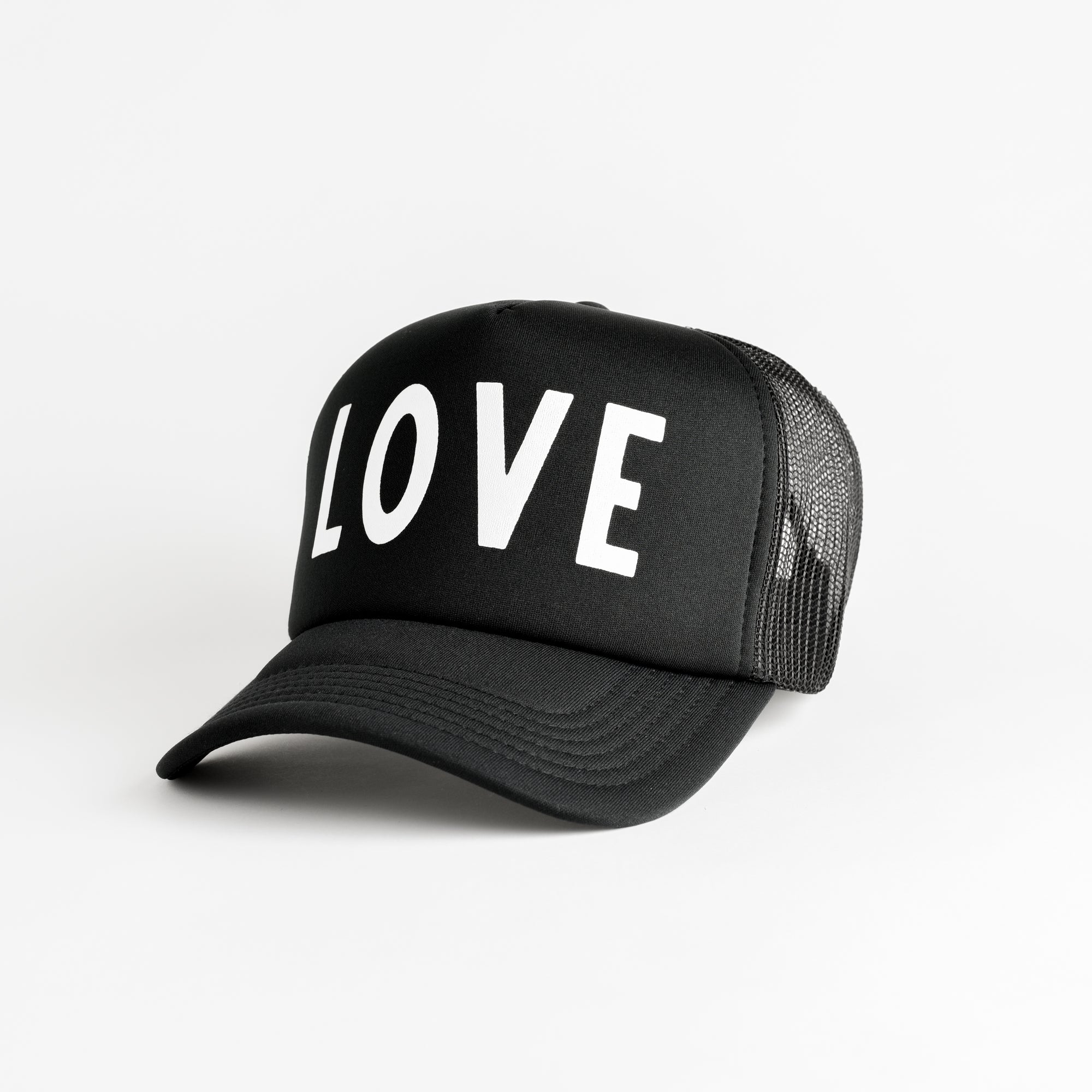 Love Recycled Trucker Hat - black