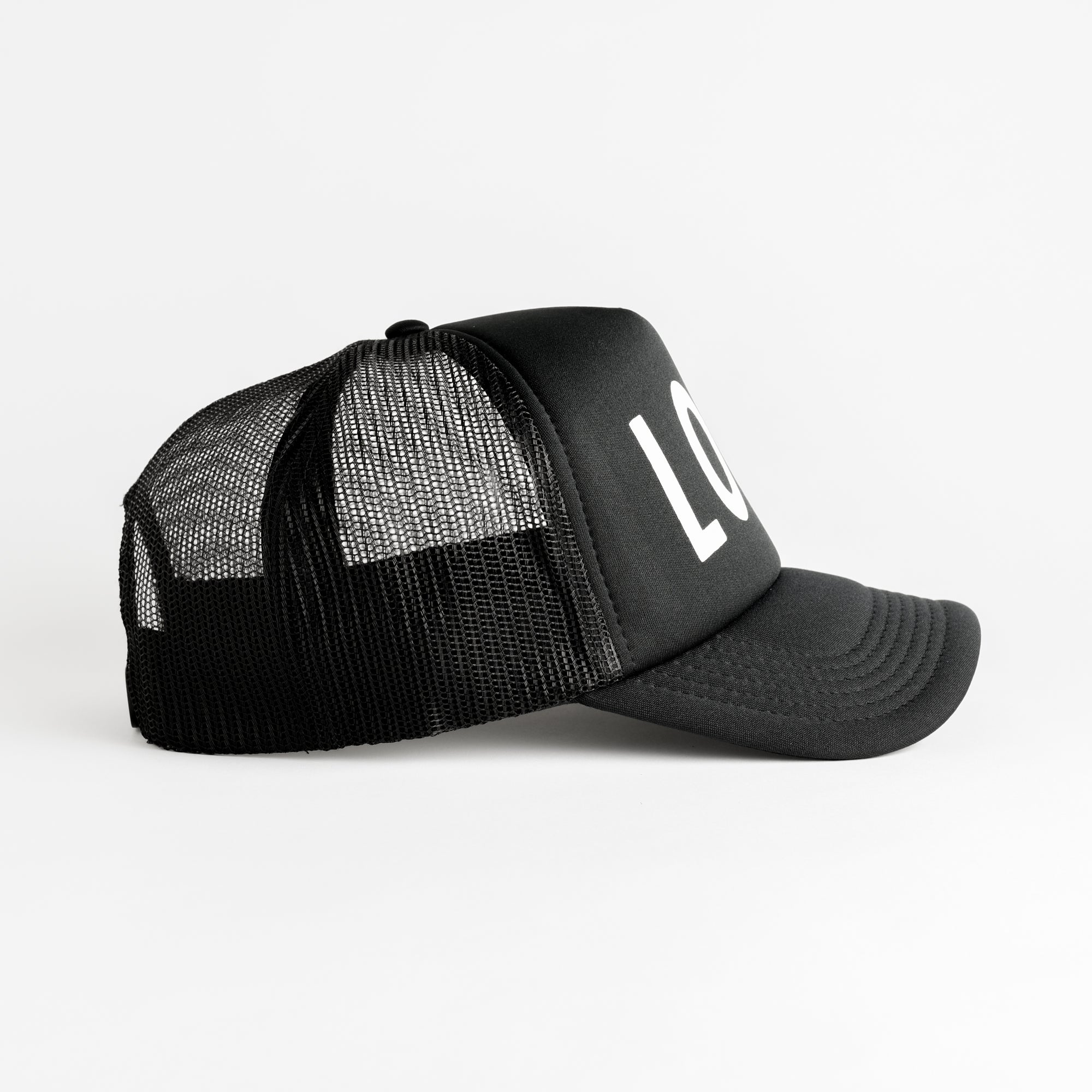 Love Recycled Trucker Hat - black