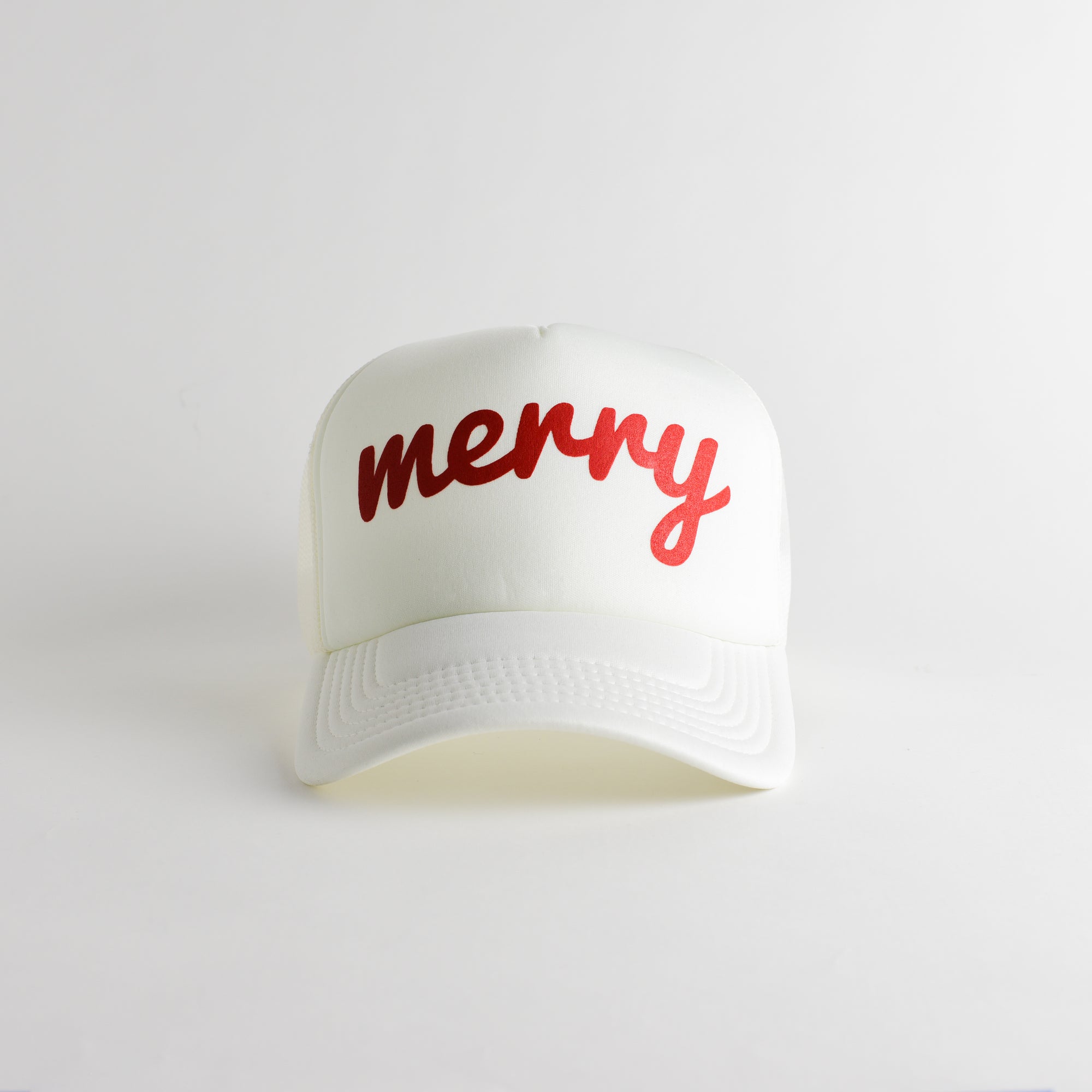 Merry Recycled Trucker Hat - snow