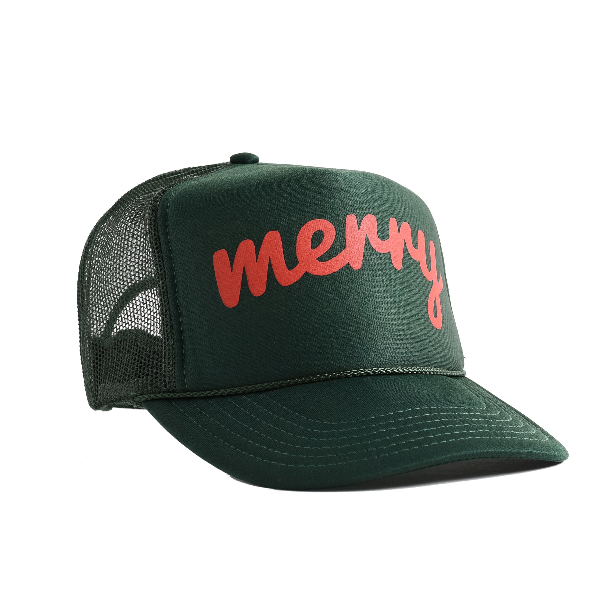Merry Trucker Hat - green