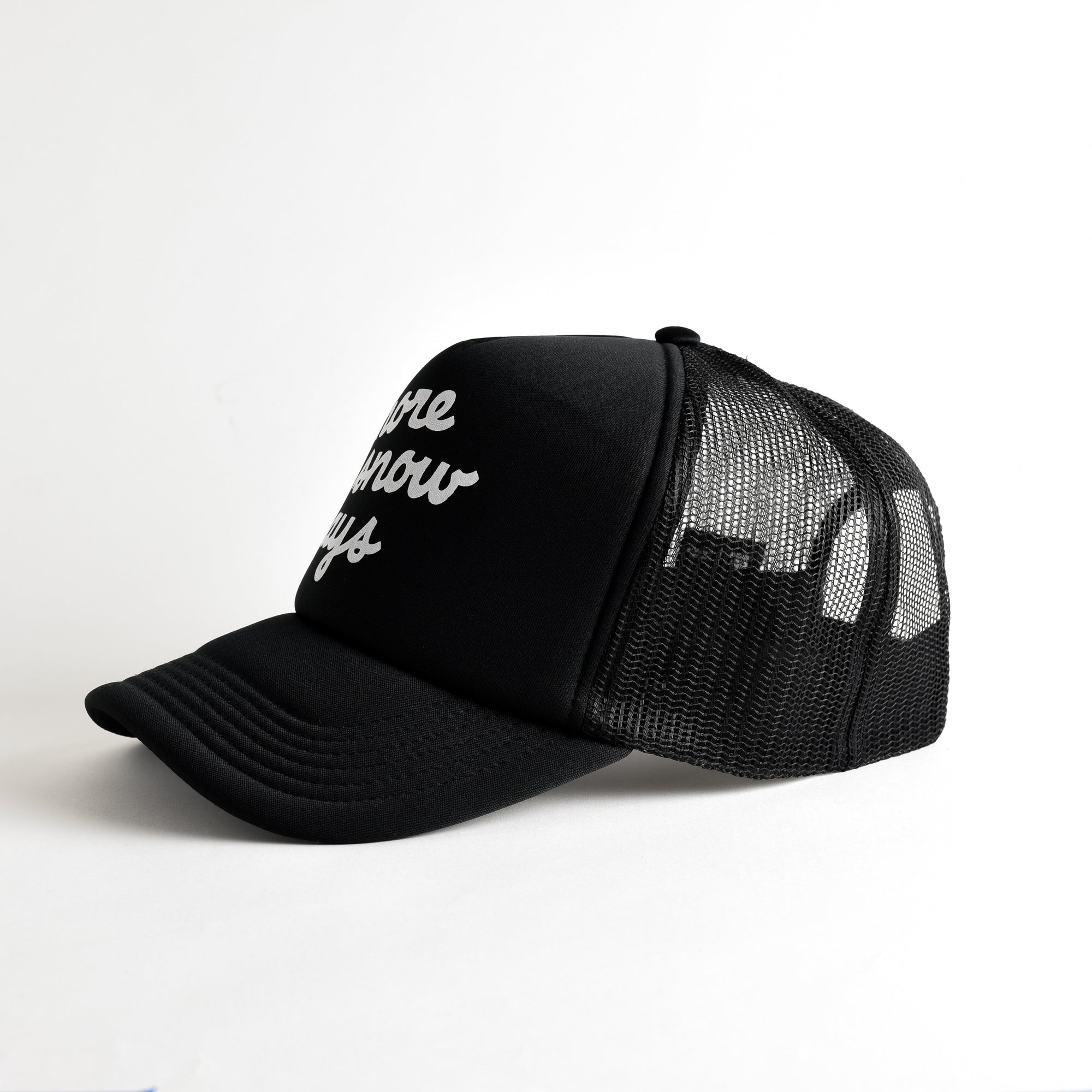 More Snow Days Recycled Trucker Hat - black