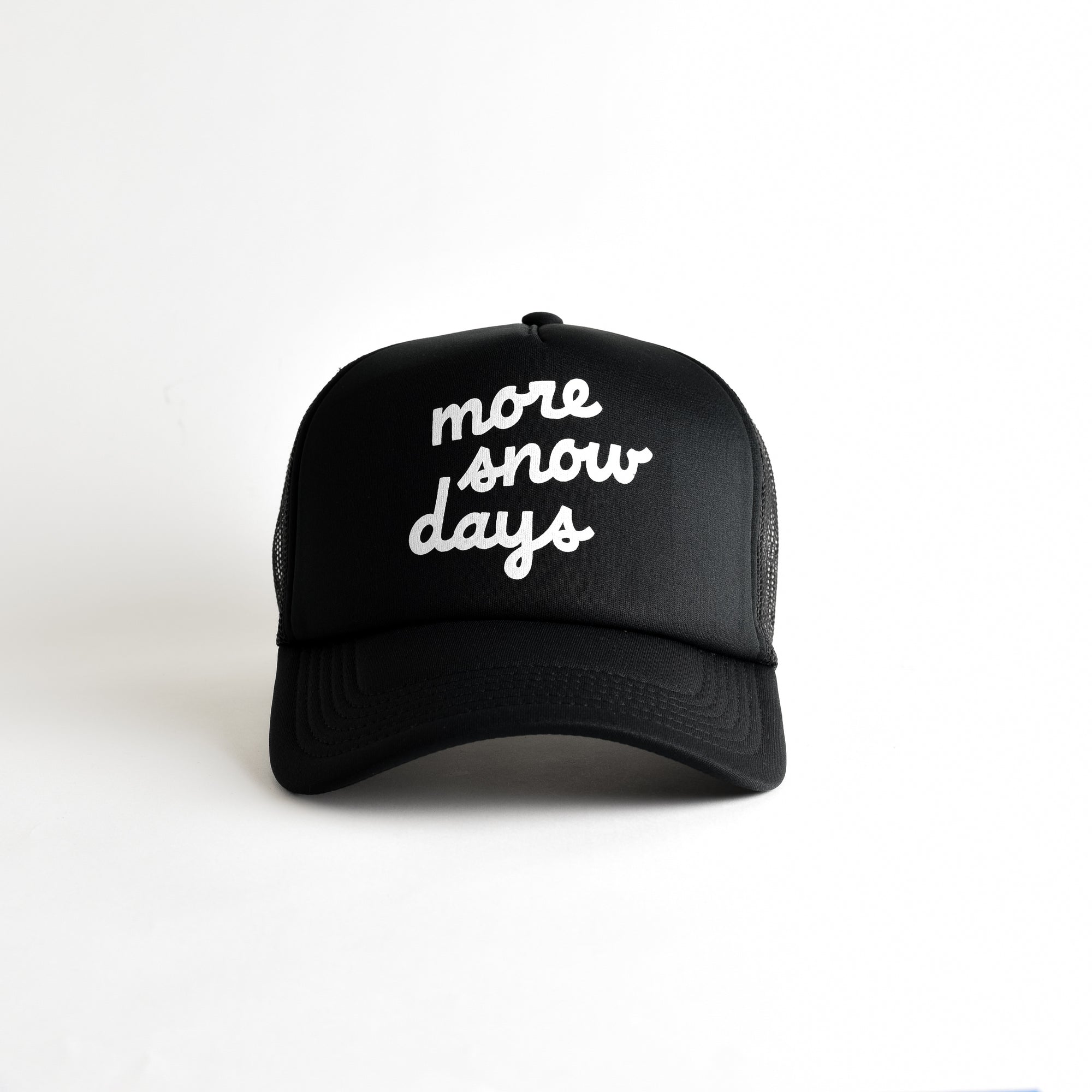 More Snow Days Recycled Trucker Hat - black