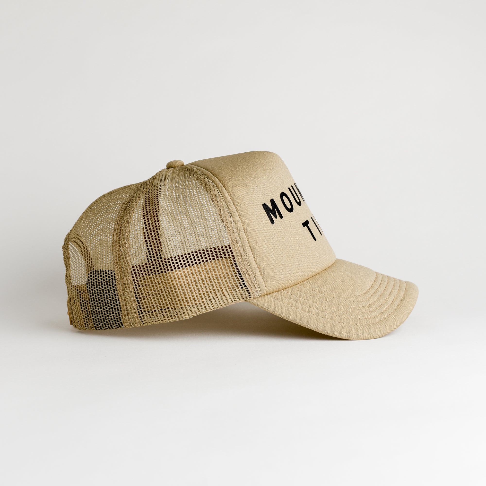 Mountain Time Recycled Trucker Hat - khaki