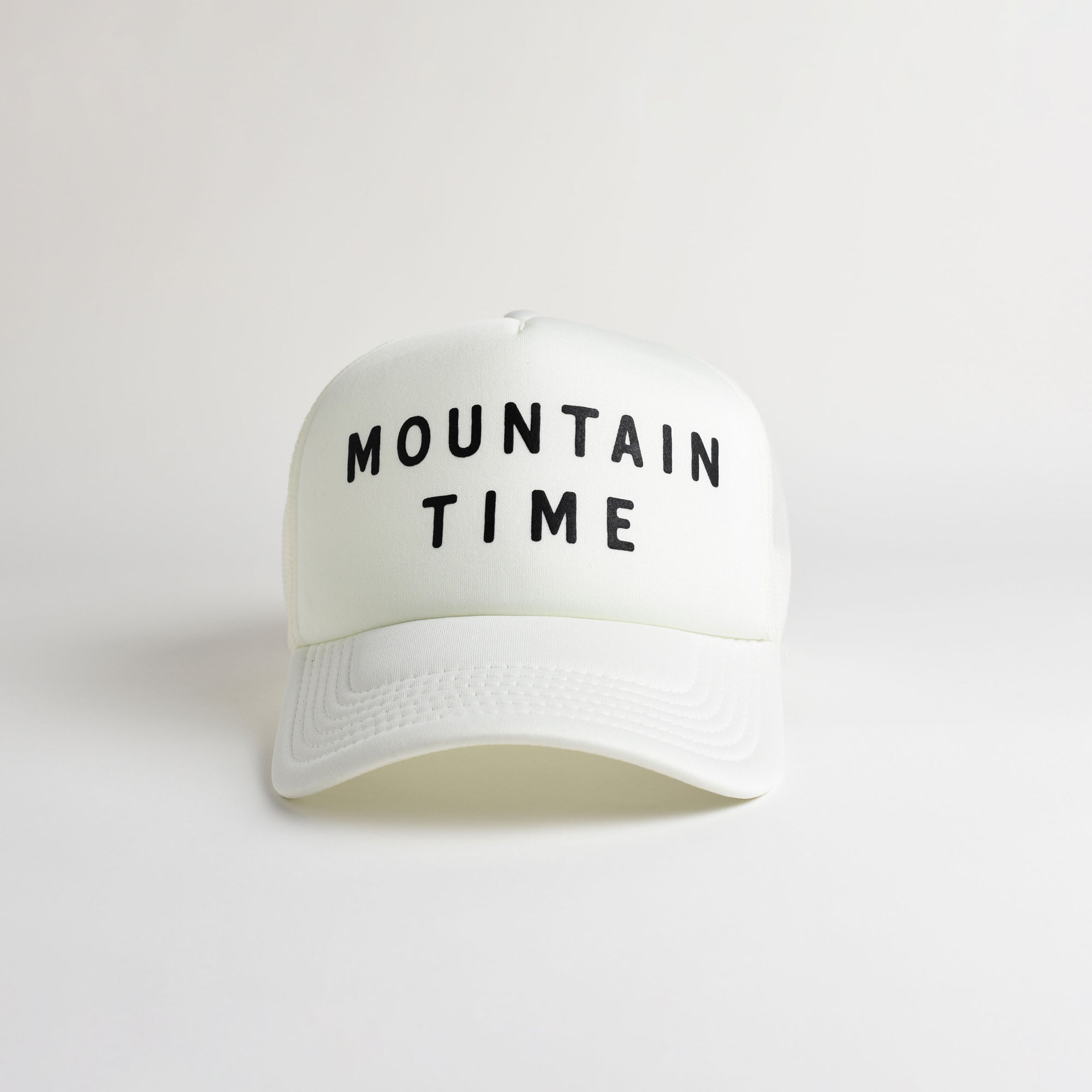 Mountain Time Recycled Trucker Hat - snow