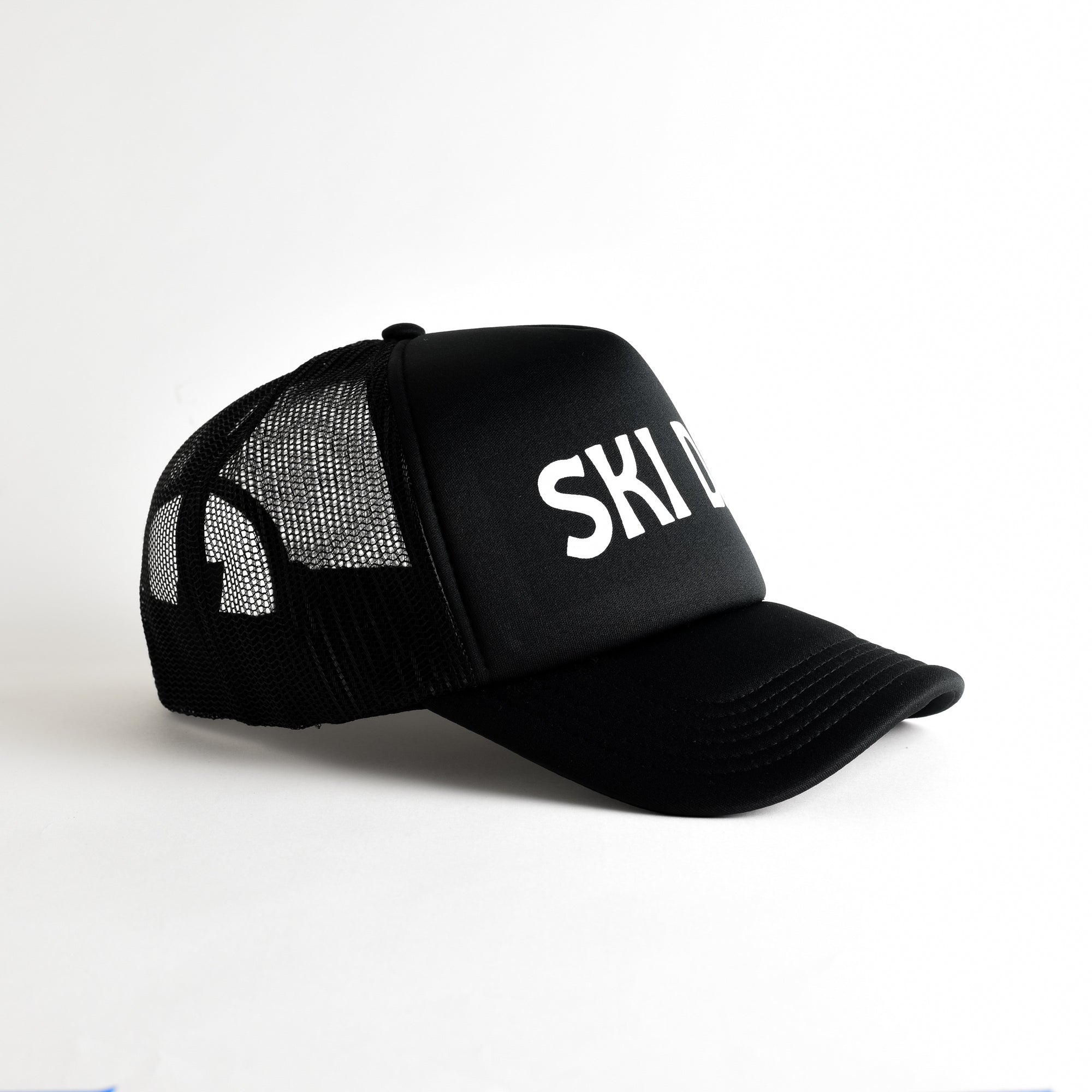 Ski Day Recycled Trucker Hat - black