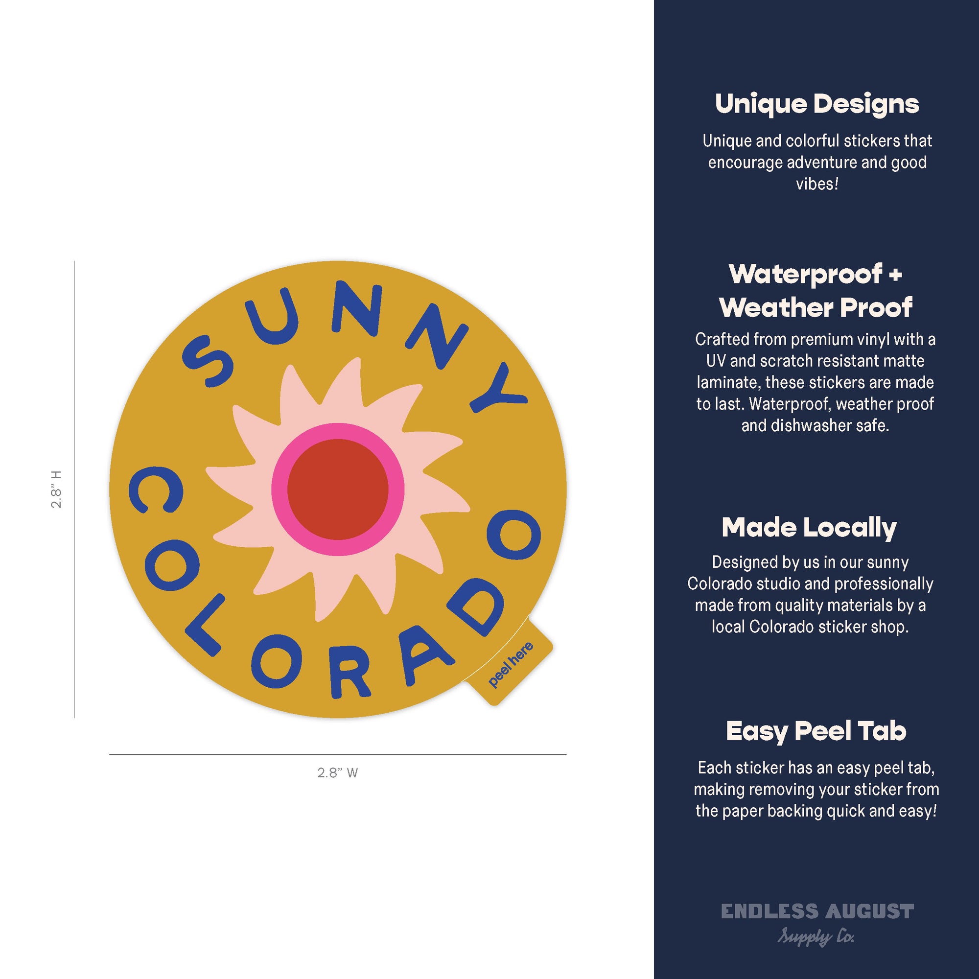 Sunny Colorado No. 1 Sticker