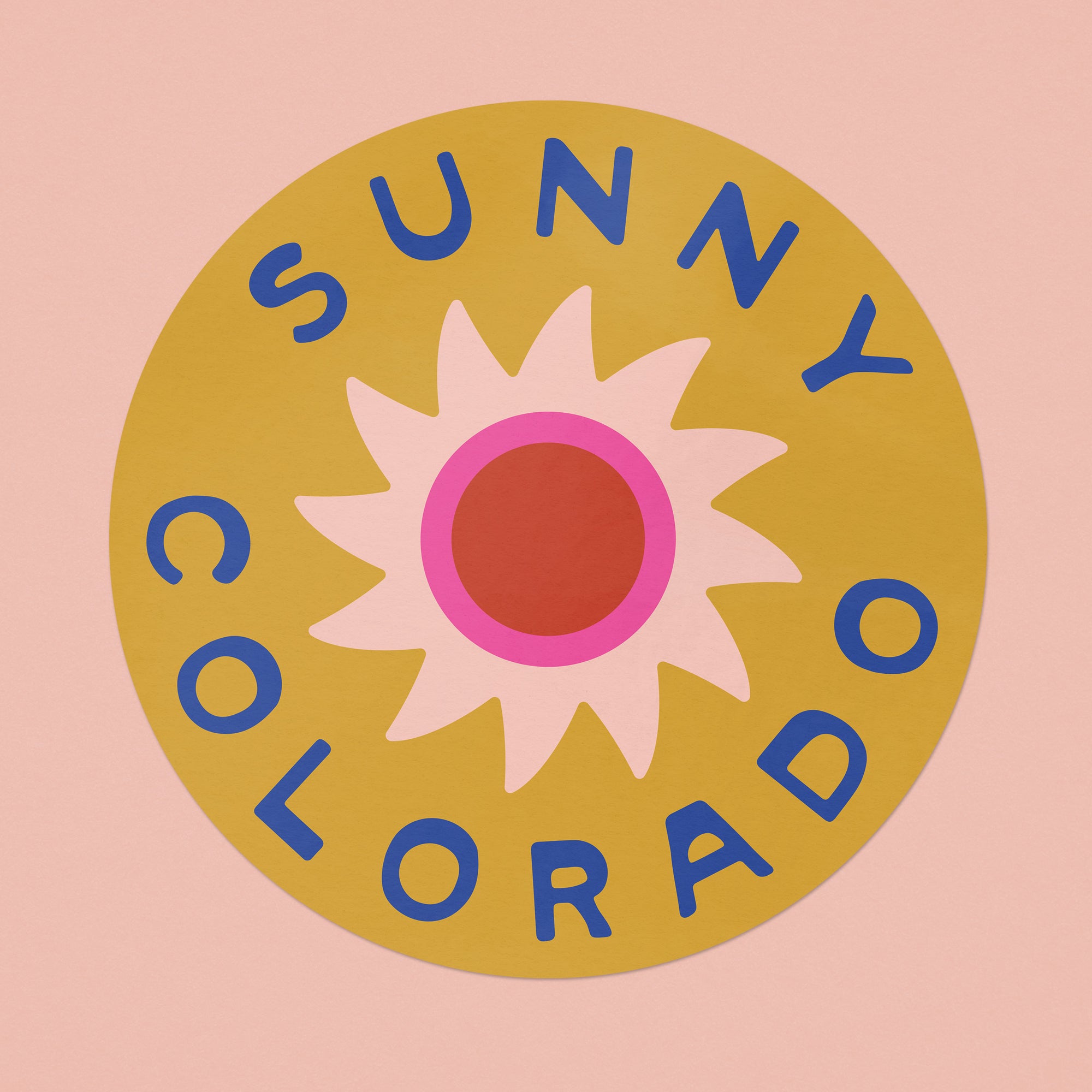 Sunny Colorado Large Sticker