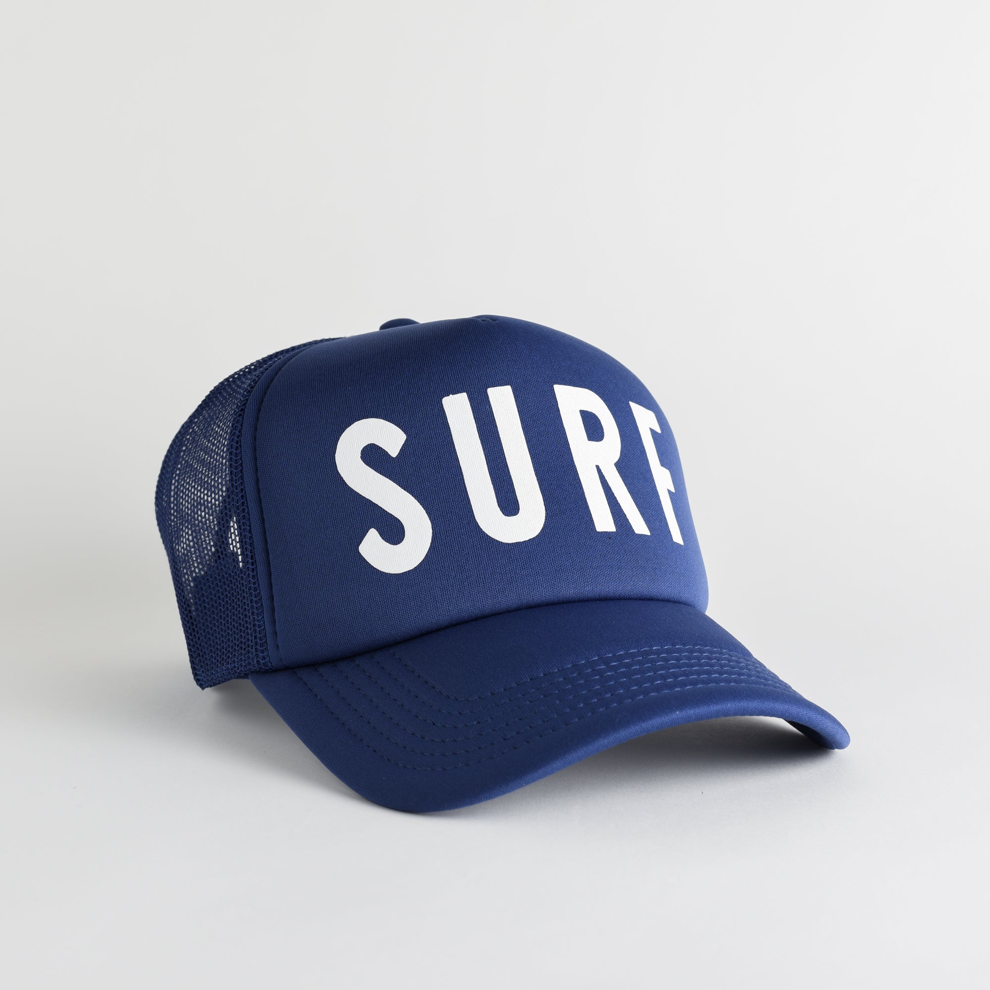 Surf Recycled Trucker Hat - cobalt